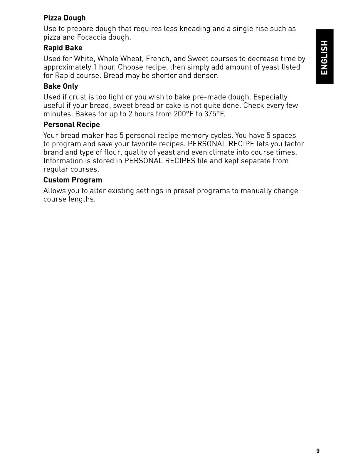 BREADMAN TR2700 Bread Maker Machine User Manual in English - WIRE BOUND - COVERS