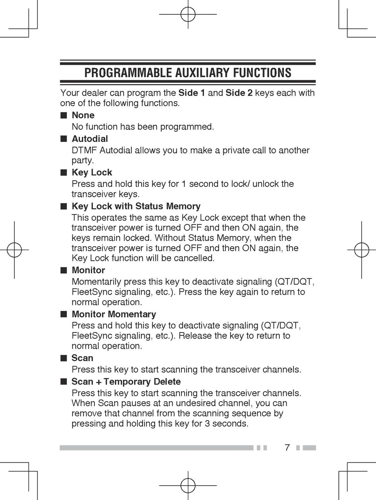 KENWOOD TK-2302 TK-2302V TK-3302 TK-3302U FM Transceiver Instruction Manual