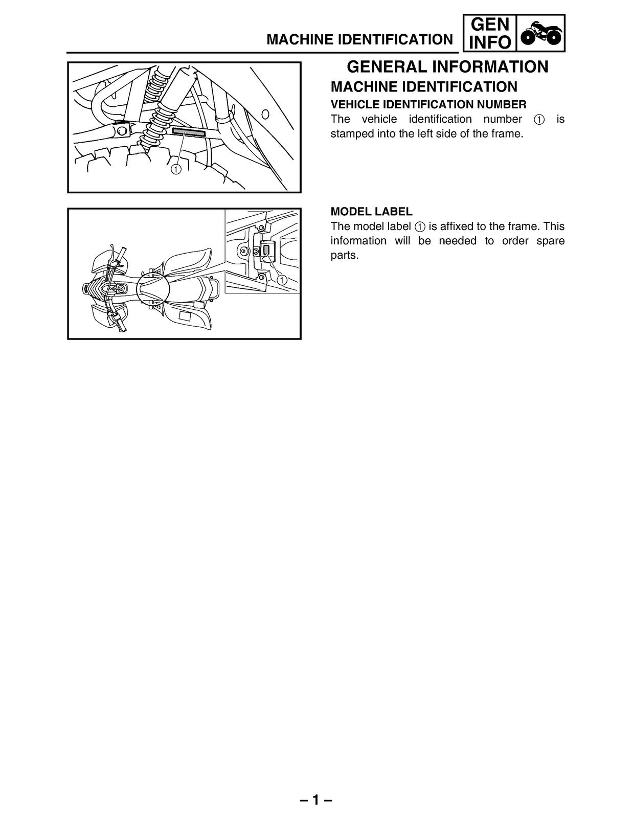 YAMAHA Raptor Badger 80 YFM80 Supplementary Service Manual 2001, FOLDOUTS