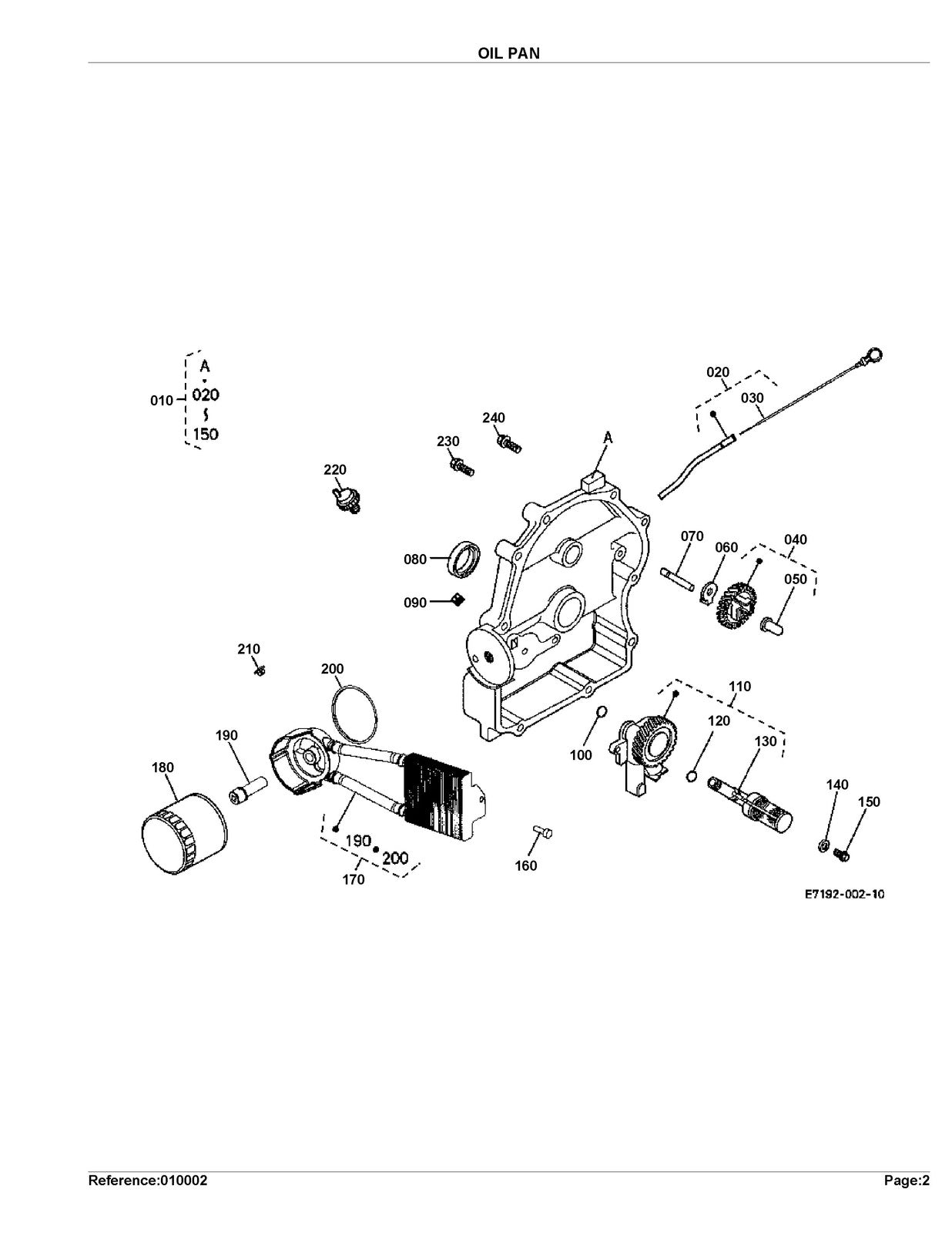 KUBOTA ZG20 Parts Manual - STEEL WIRE BOUND - PROTECTIVE COVERS