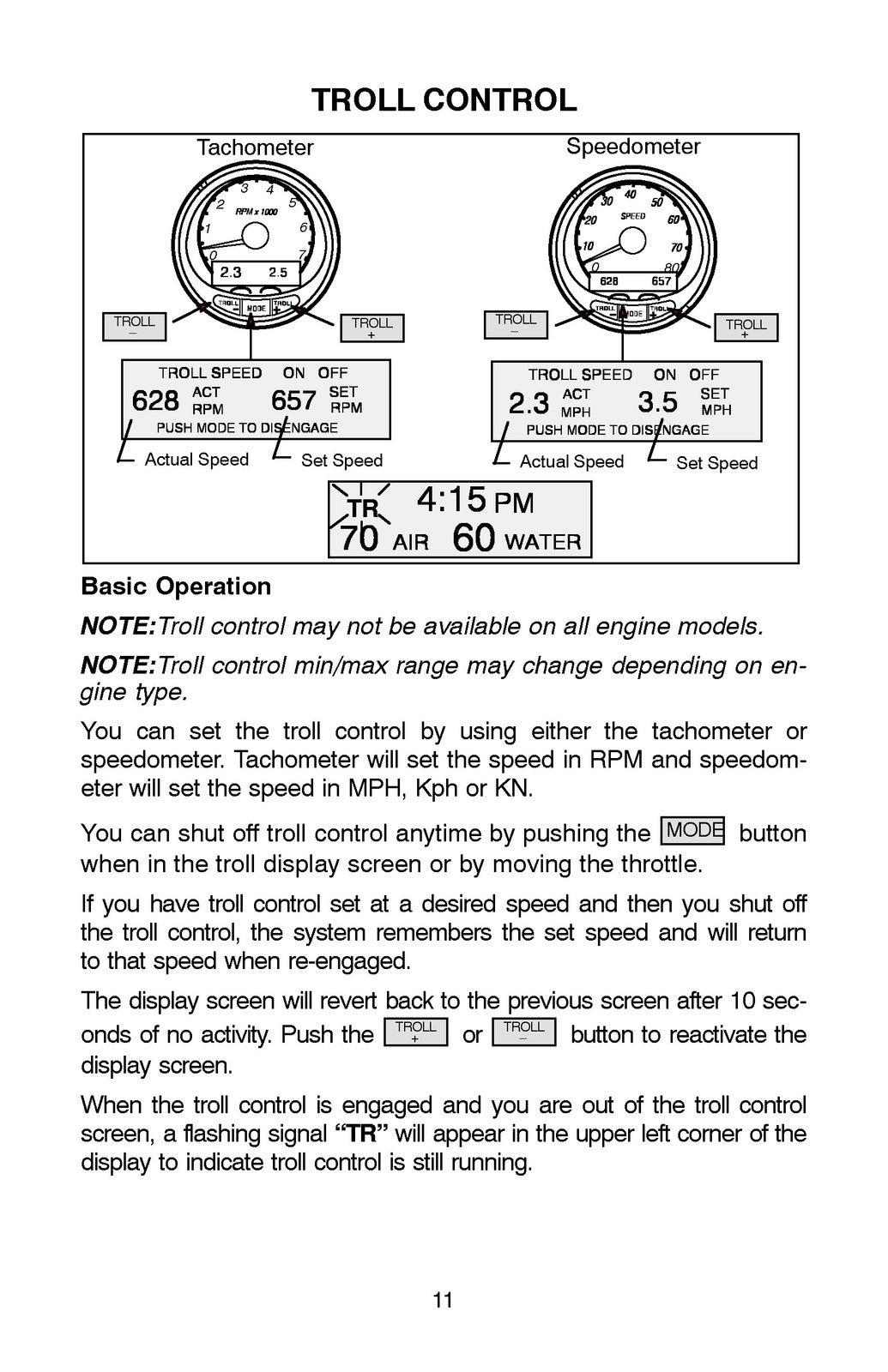 MERCURY SmartCraft Speedometer Tachometer Operation Manual 2004 - WIRE BOUND