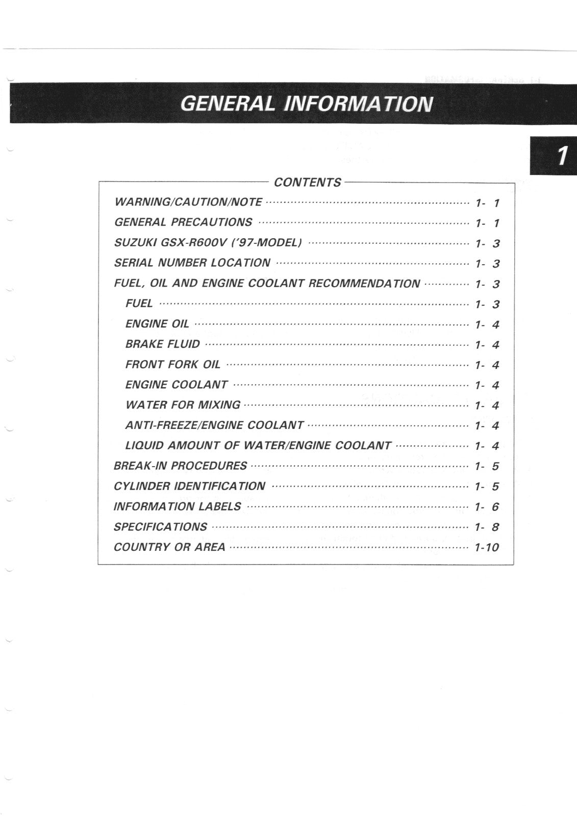SUZUKI GSX-R600 Motorcycle Service Manual 1997-2000 - WIRE BOUND - TOUGH COVERS