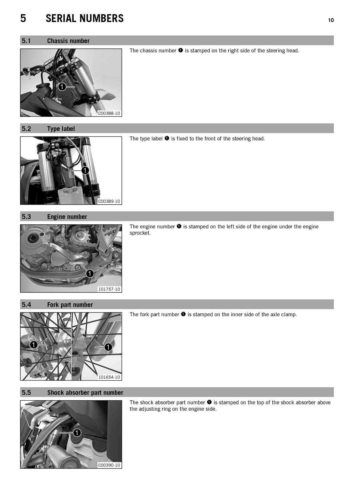 KTM 250 SX-F 250 XC-F Owners Manual 2014 - STEEL WIRE BOUND - PROTECTIVE COVERS