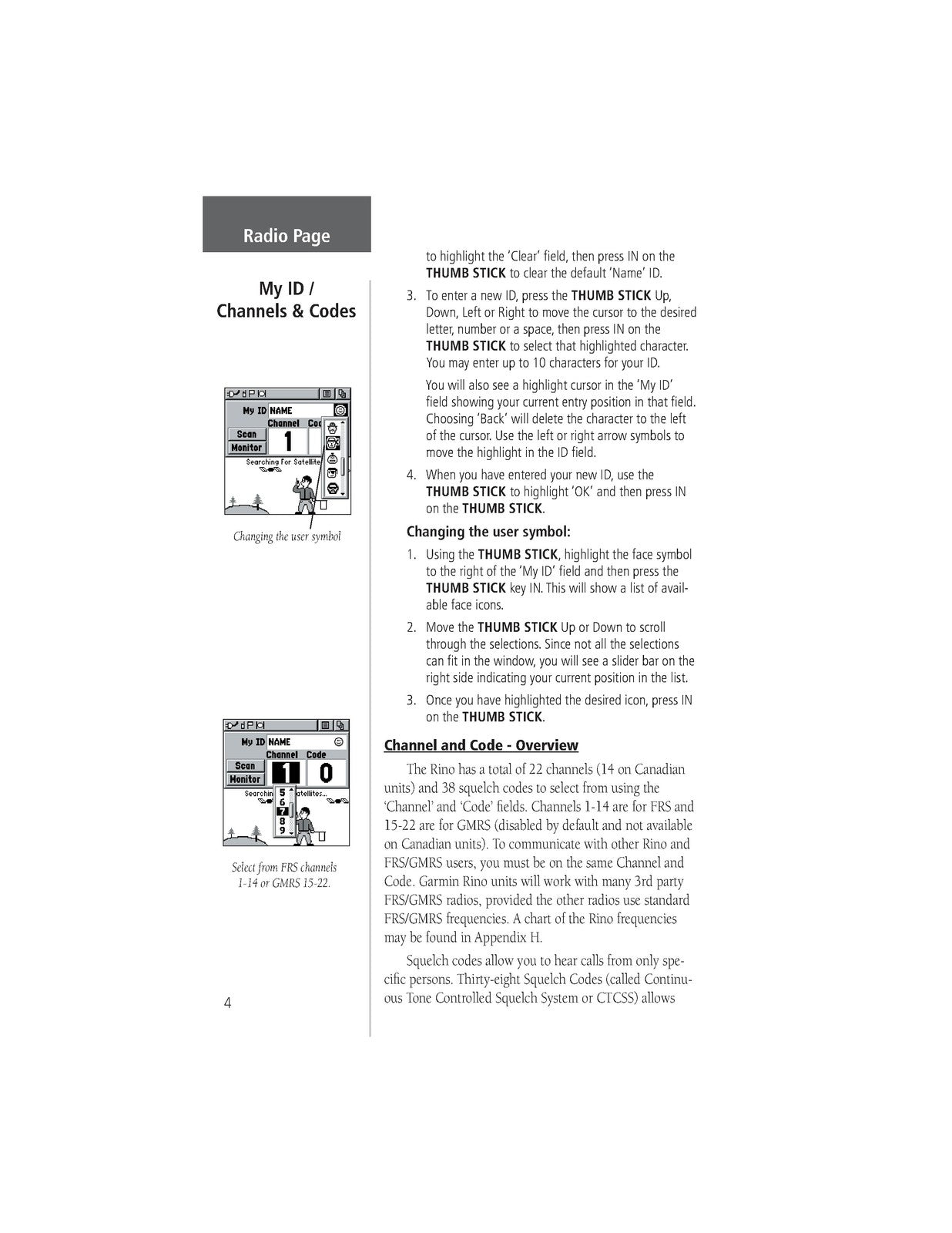 GARMIN Rino 110 2-Way Radio Personal Navigator Owners Manual 2003 - WIRE BOUND