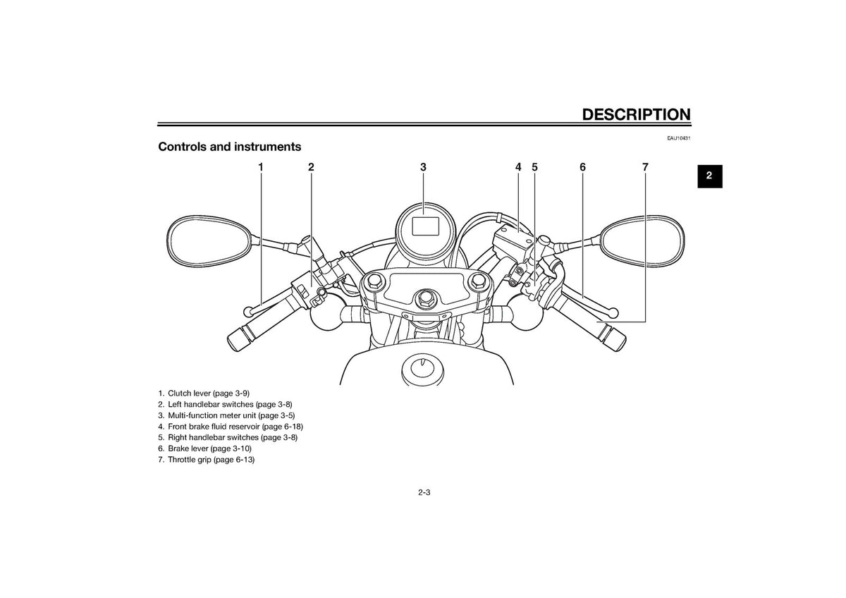 YAMAHA XVS950CR Owners Manual 2015 - STEEL WIRE BOUND - PROTECTIVE COVERS