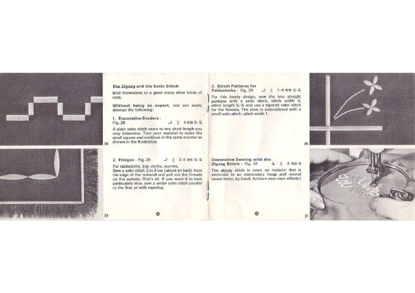 ELNA Lotus Sewing Guide Manual - STEEL WIRE BOUND - PROTECTIVE COVERS