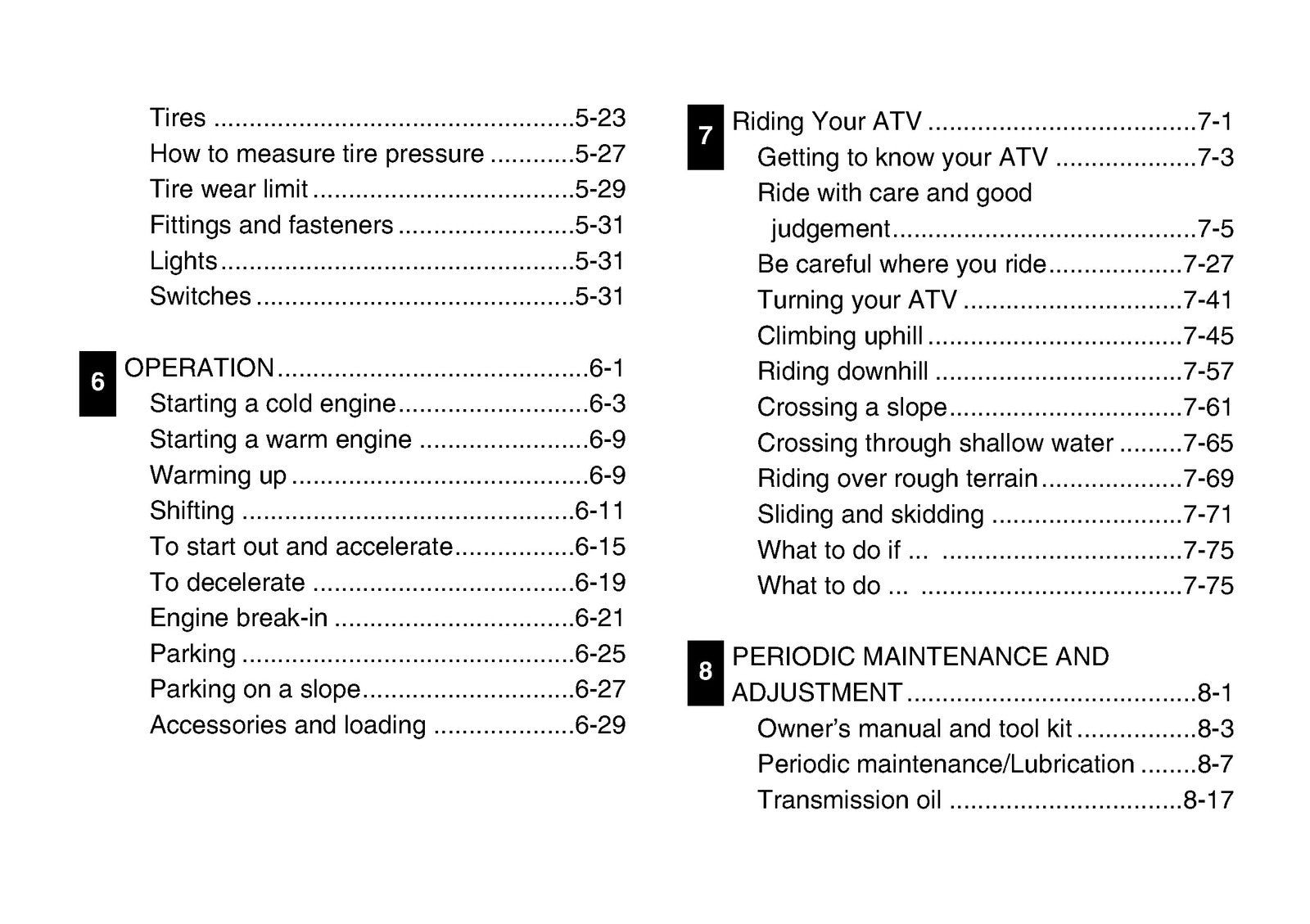 YAMAHA YFZ350 Banshee ATV Owners Manual 2006 - STEEL WIRE BOUND - TOUGH COVERS