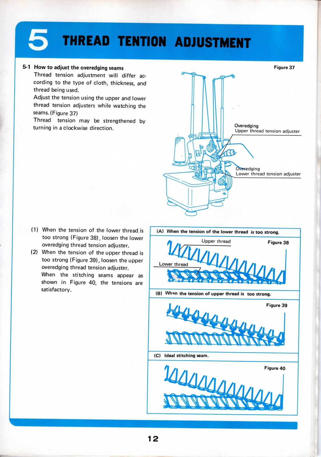 BABY LOCK EA-605 Overlock Serger Instruction Manual - WIRE BOUND - TOUGH COVERS