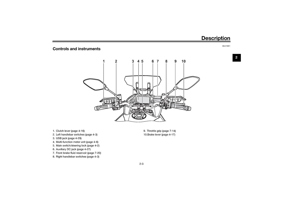 YAMAHA Tracer 7 GT Motorcycle Owners Manual 2024 - WIRE BOUND - TOUGH COVERS