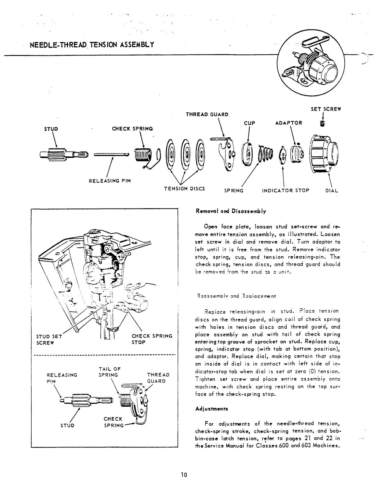 SINGER 620 625 626 628 Sewing Machine Service Manual - WIRE BOUND - TOUGH COVERS