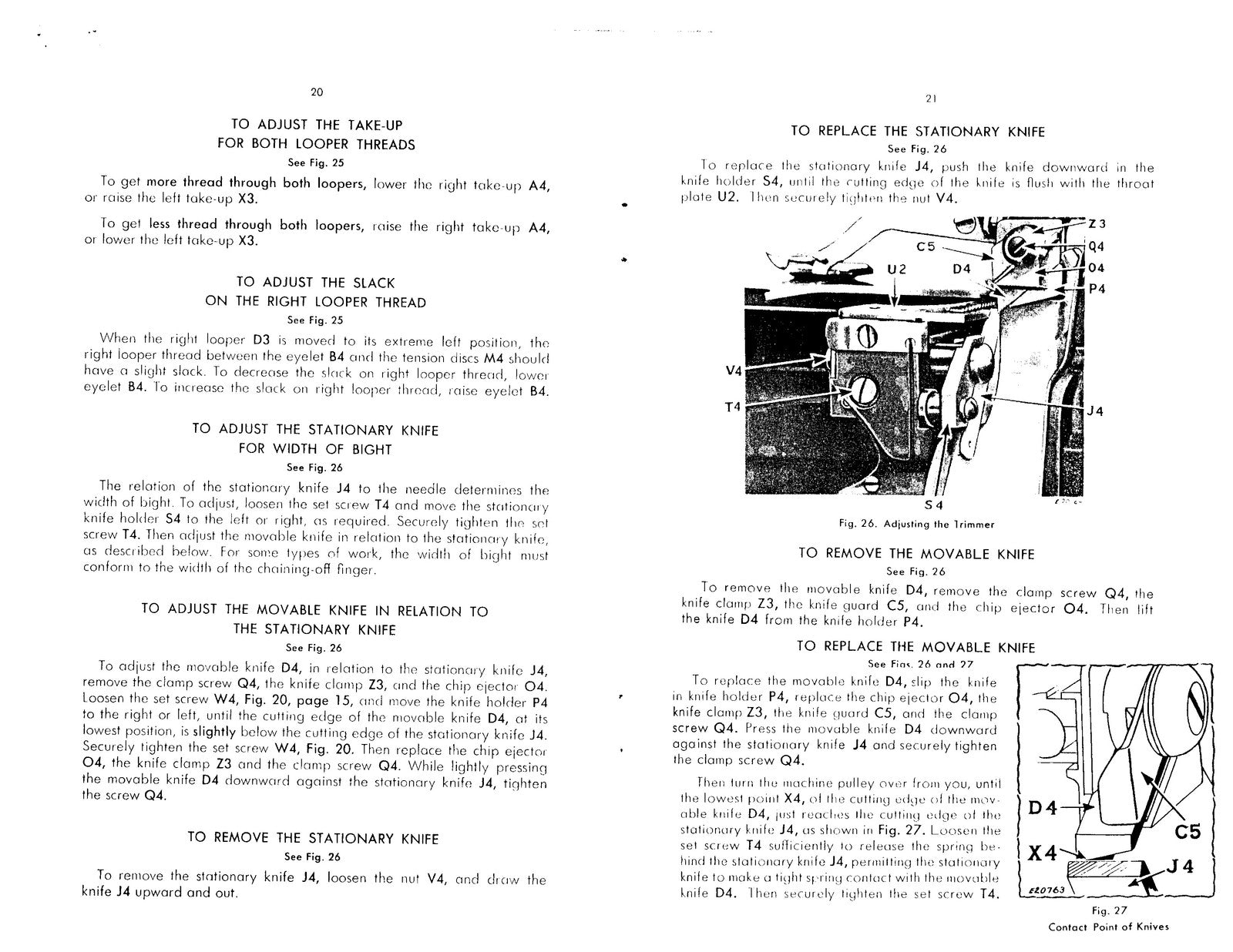 SINGER 246-3 246-5 Sewing Machine Service Manual - WIRE BOUND - TOUGH COVERS