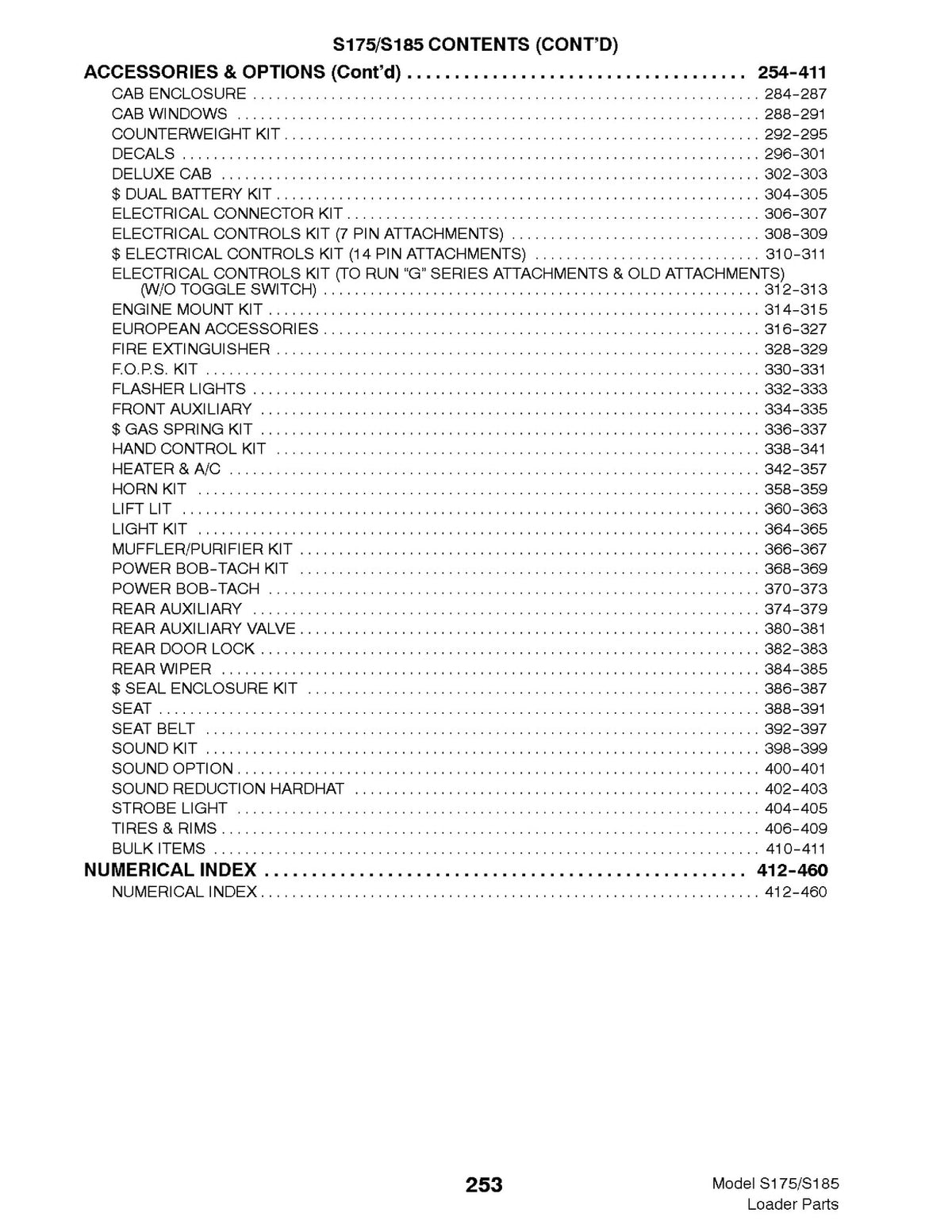 BOBCAT S175 S185 Parts & Service Manual BUNDLE - STEEL WIRE BOUND - TOUGH COVERS