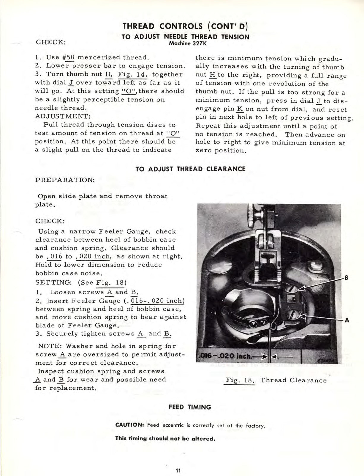 SINGER 328 327 Sewing Machine Service Manual And Parts List - WIRE BOUND