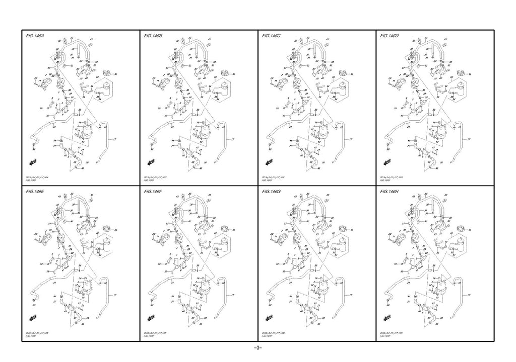 SUZUKI PARTS DF25A DF30A PARTS CATALOGUE - STEEL WIRE BOUND - PROTECTIVE COVERS