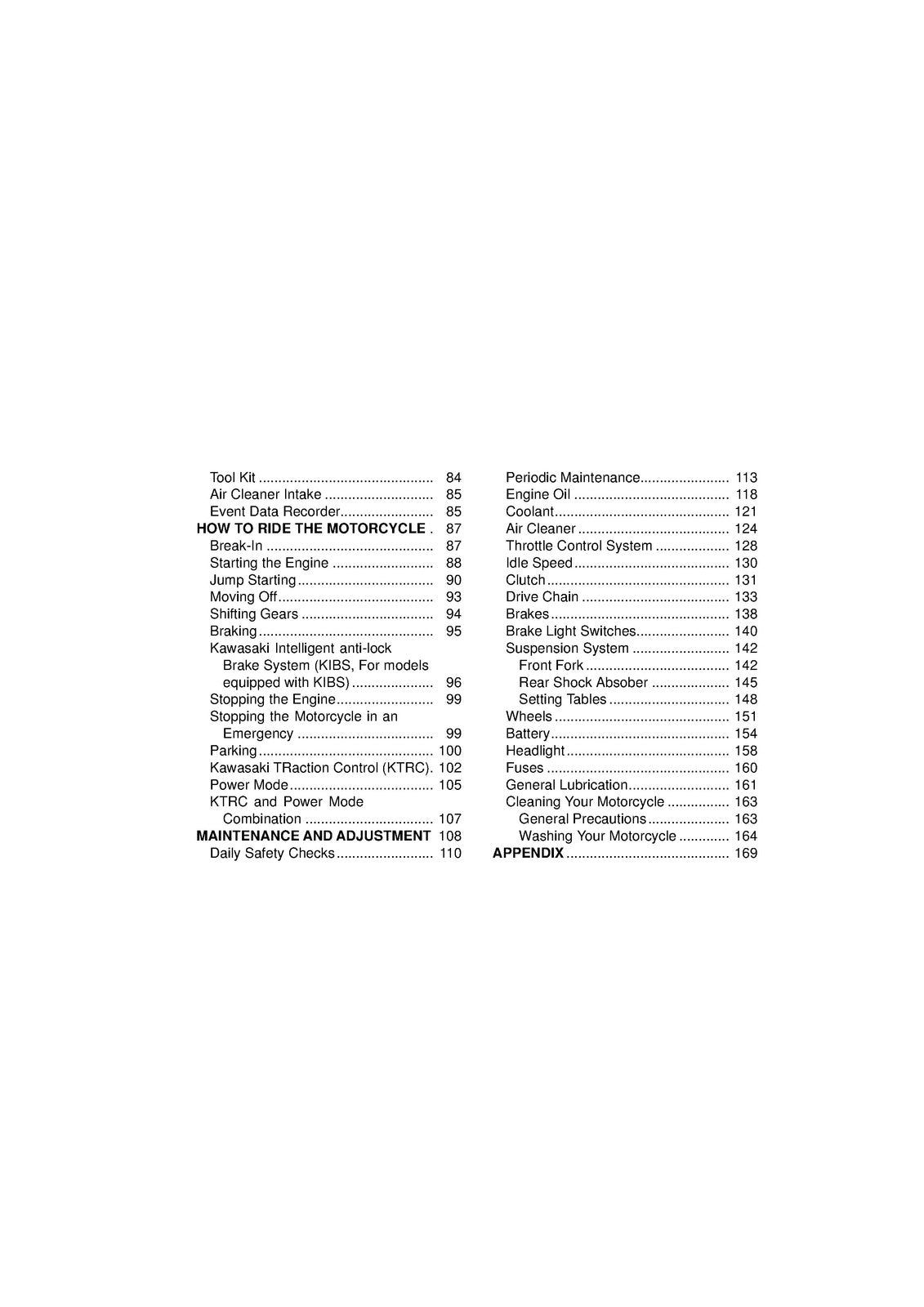 KAWASAKI Ninja ZX-6R Motorcycle Owners Manual 2013 - WIRE BOUND - TOUGH COVERS