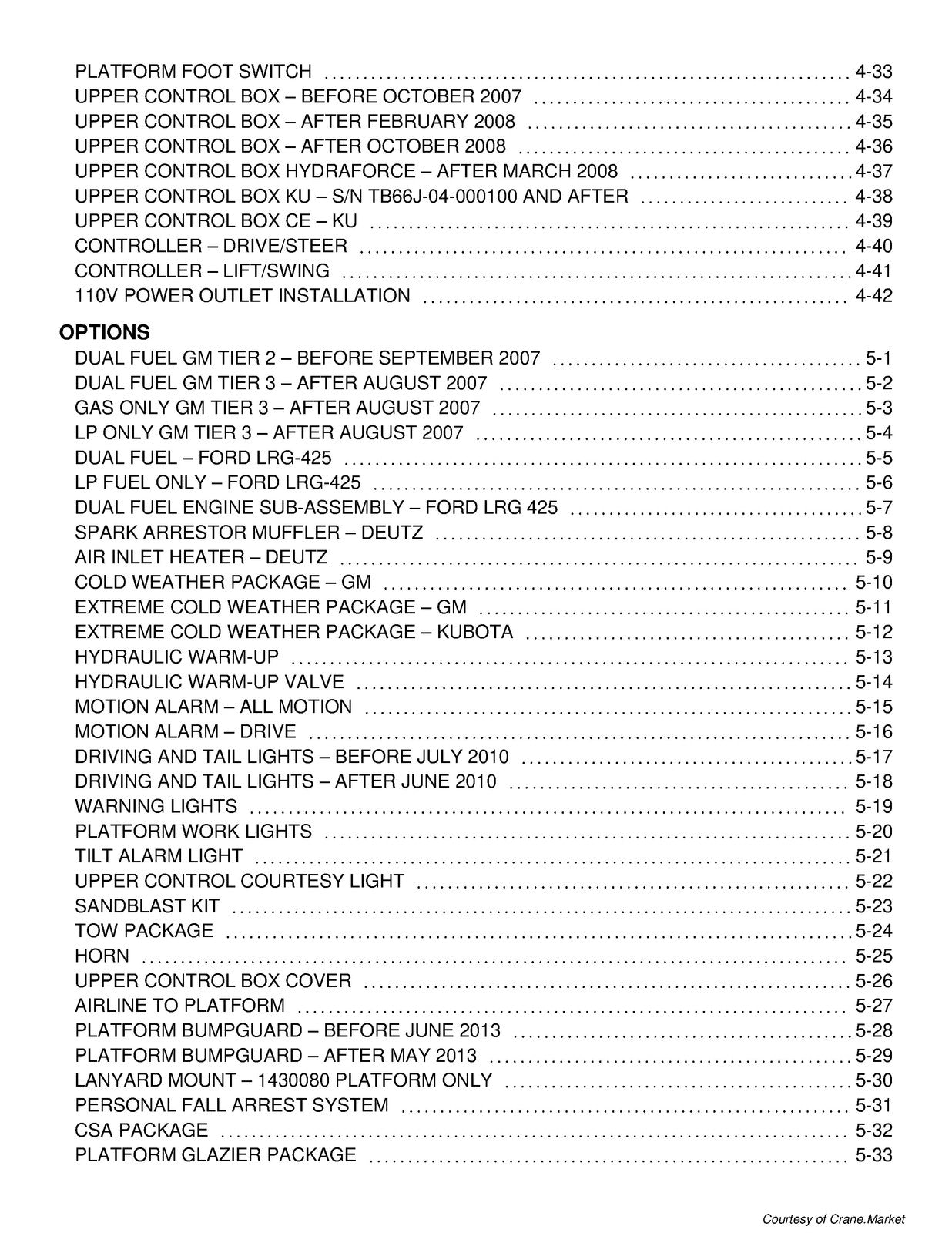 TEREX TB66J Boom Lift Parts Manual - BOUND - COVERS - XL FOLDOUT PAGES