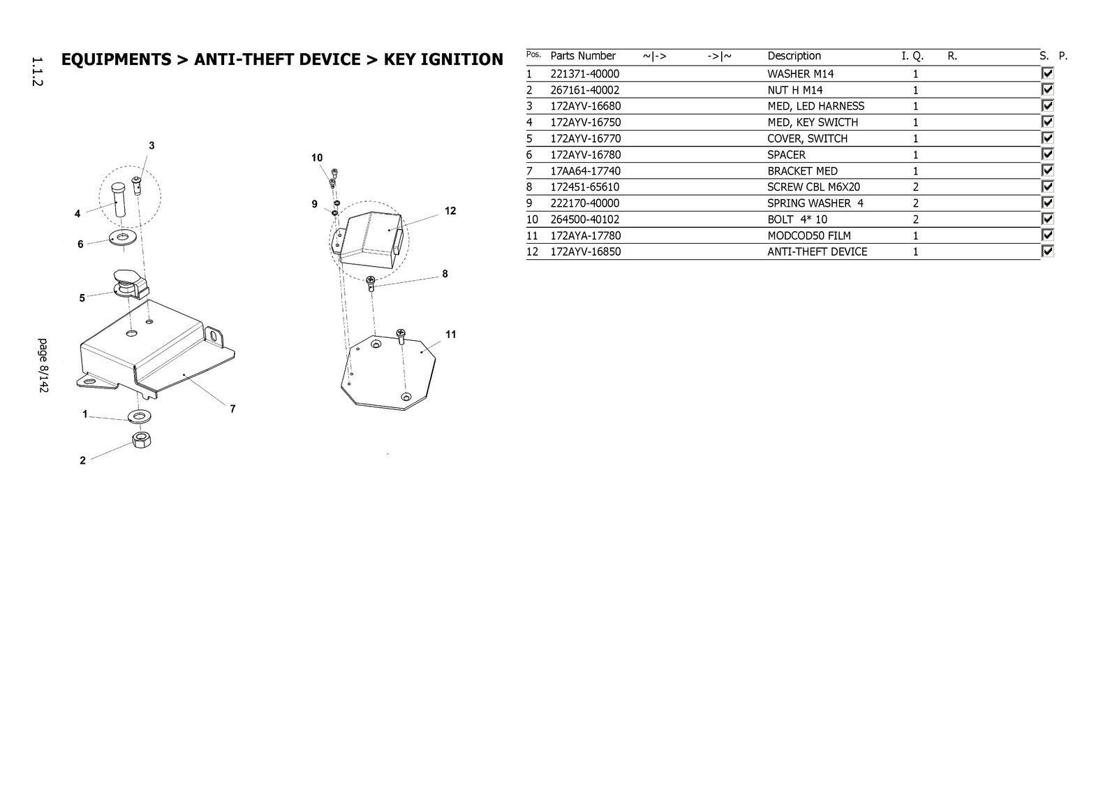YANMAR ViO17U Mini Excavator Parts Catalog Manual - WIRE BOUND - TOUGH COVERS