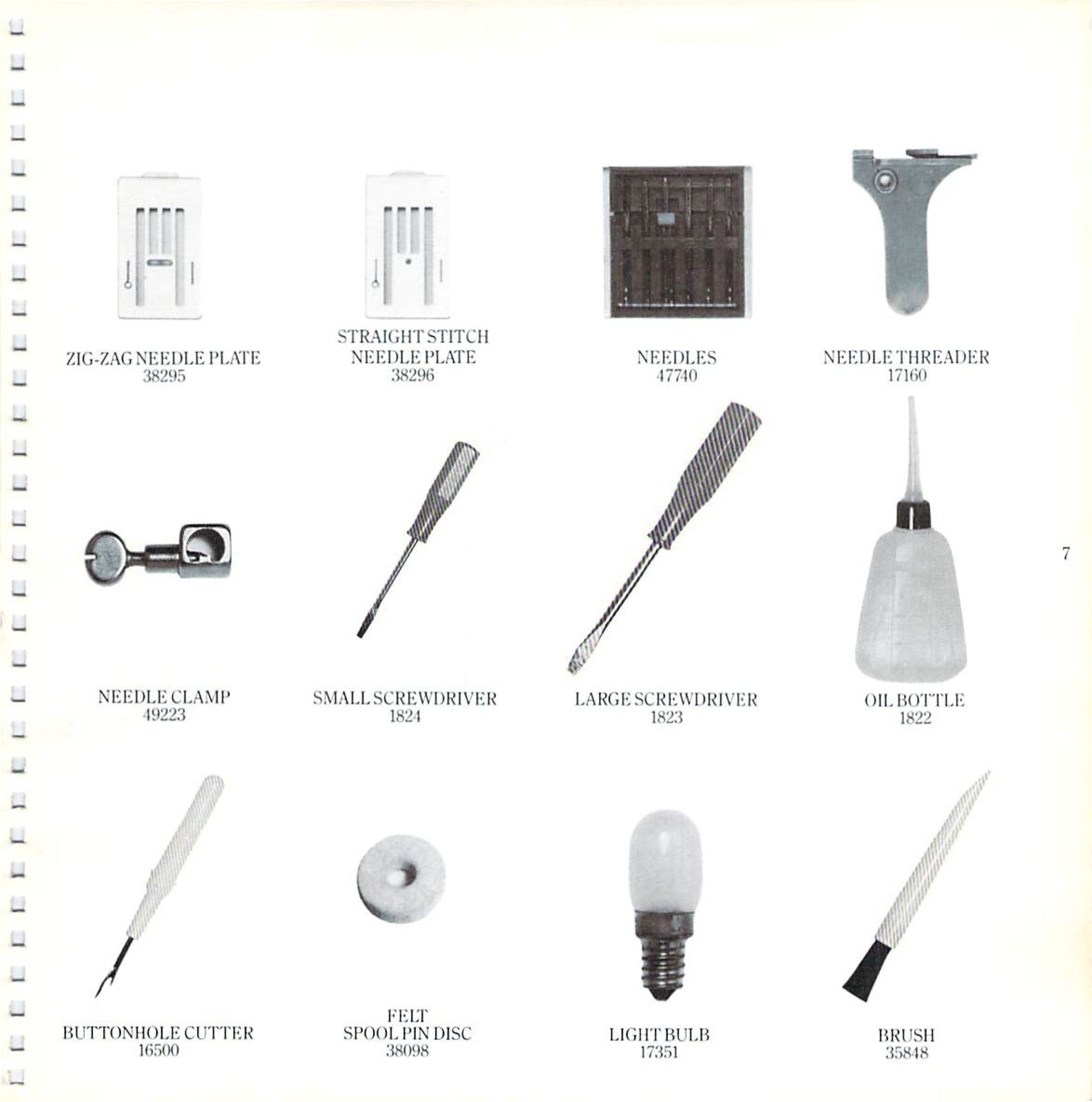 FRISTER ROSSMANN 1080 Sewing Machine Instruction Manual - WIRE BOUND - COVERS