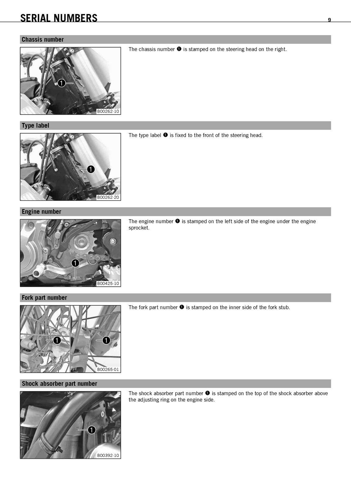 KTM 450 SX-F EU USA Owners Manual 2011 - STEEL WIRE BOUND - PROTECTIVE COVERS