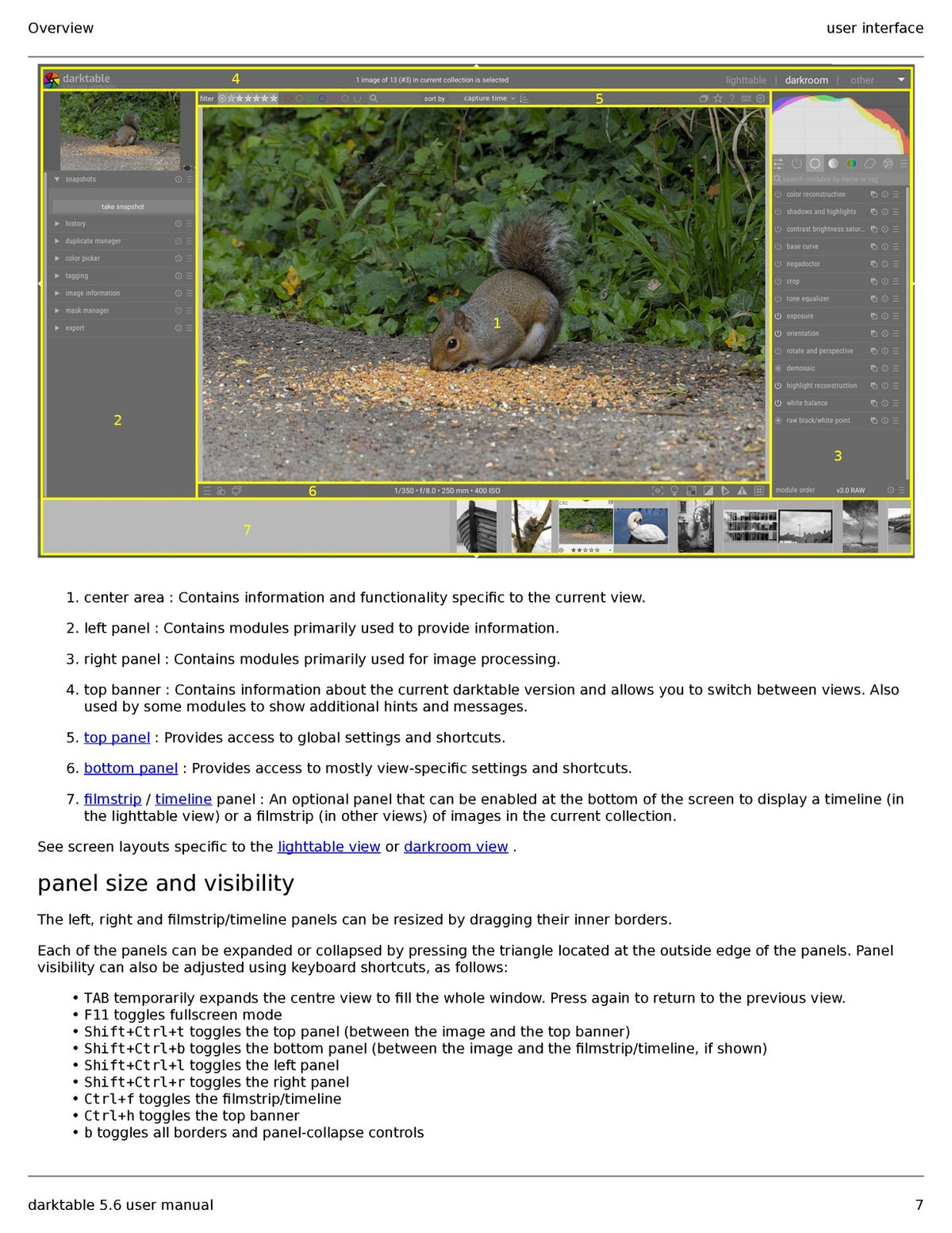 DARKTABLE Photography Software v56 User Manual - WIRE BOUND - TOUGH COVERS