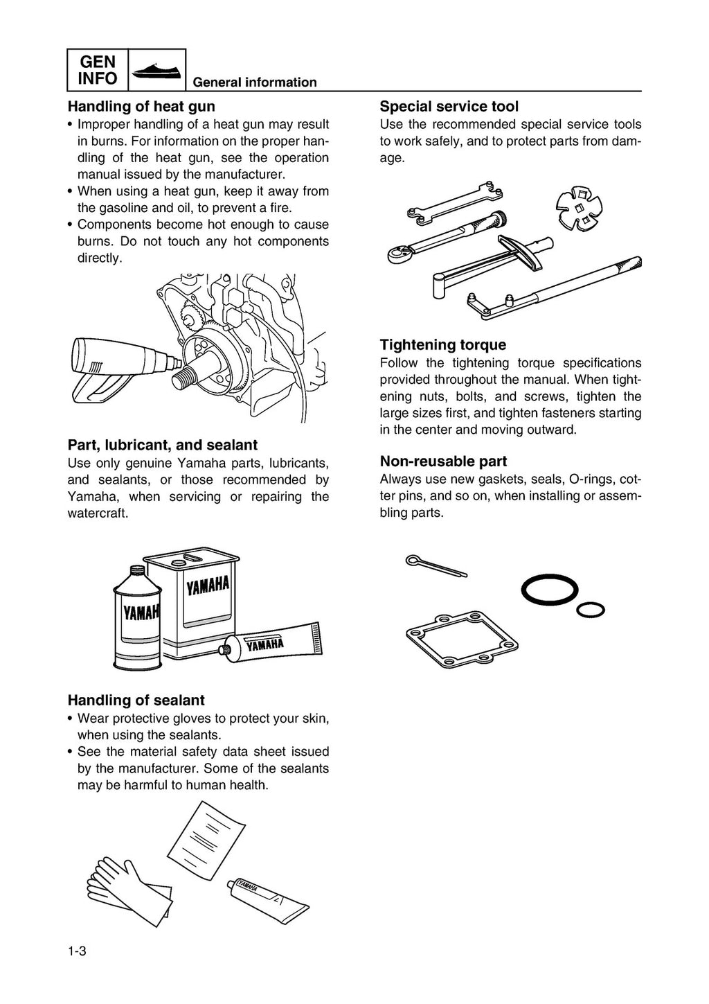 YAMAHA VX SPORT VX1100 FN2 CRUISER VX1100A VX DELUXE VX1100B REPAIR MANUAL 2010-