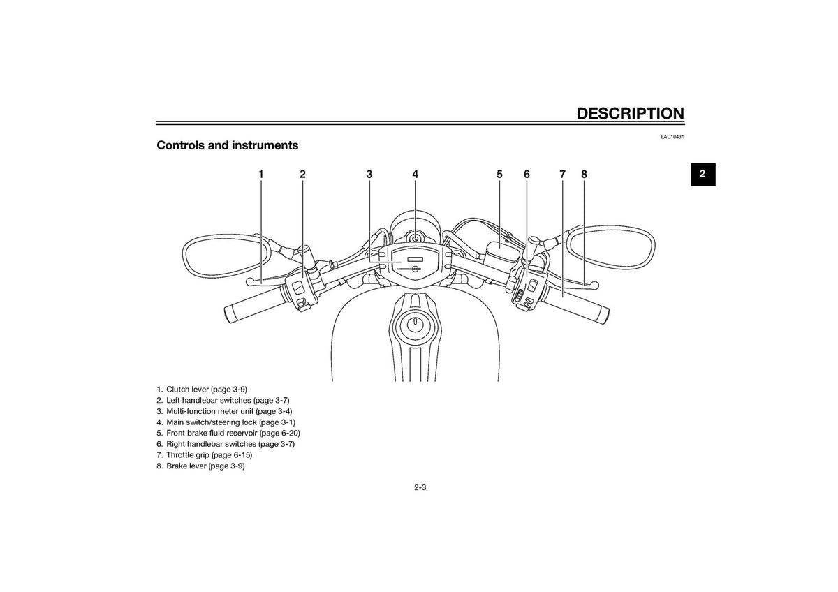 YAMAHA XVS1300CU Motorcycle Owners Manual 2014 - STEEL WIRE BOUND - TOUGH COVERS