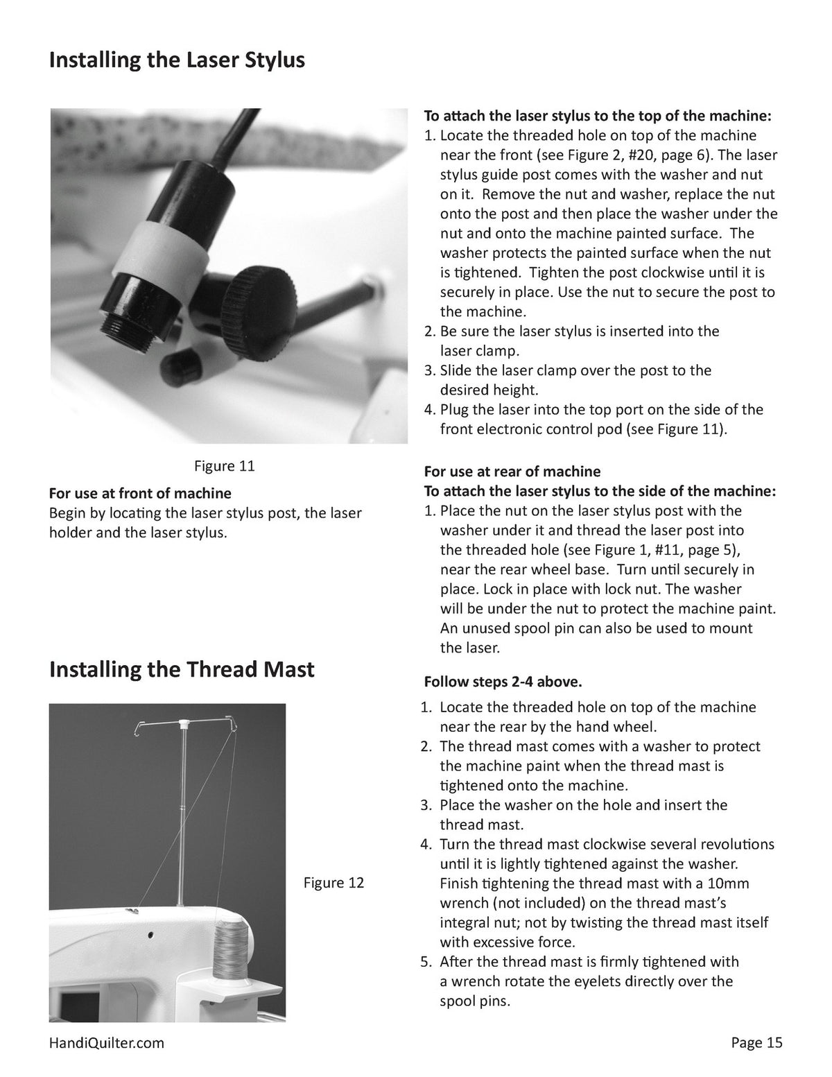 HANDI QUILTER HQ Avante v3.4 & Pro-Stitcher Premium Operators Manual BUNDLE