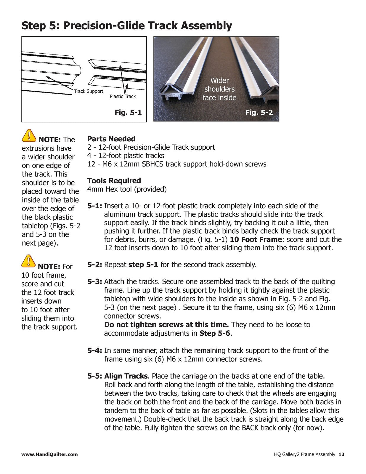 HANDI QUILTER Gallery2 Frame Assembly Manual 2024 - WIRE BOUND - TOUGH COVERS