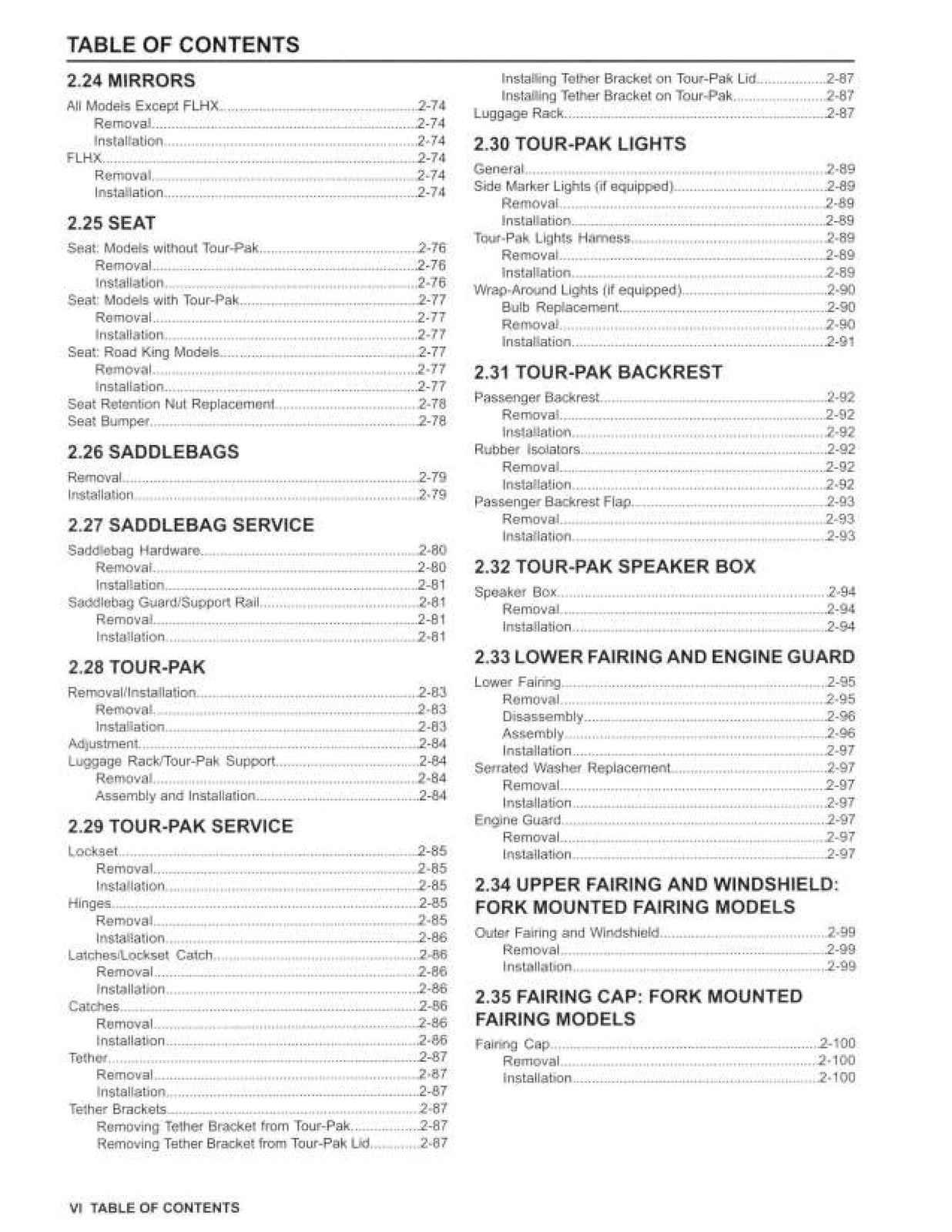 HARLEY-DAVIDSON Electra Glide Ultra Limited 2012 Touring Service Manual