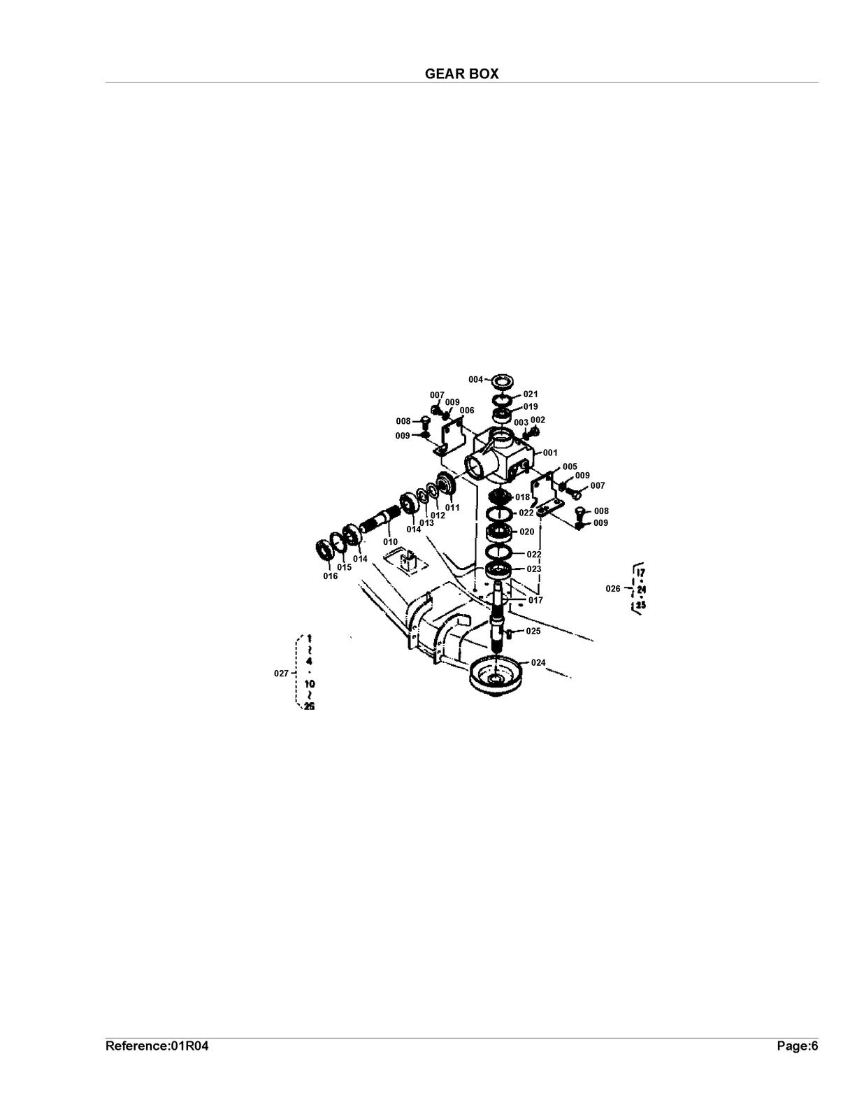 KUBOTA RCB60-1 Parts Manual - STEEL WIRE BOUND - PROTECTIVE COVERS