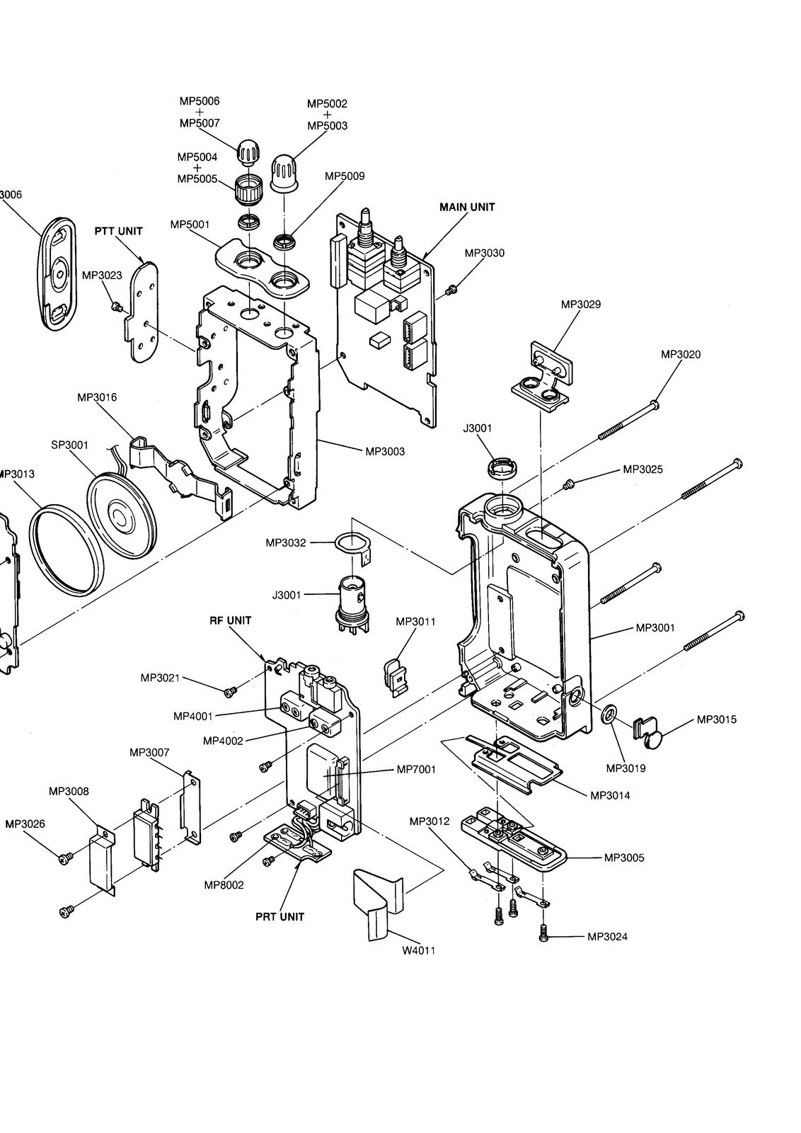 ICOM IC-A22 IC-A22E IC-A3 IC-A3E VHF Air Band Service Manual, FOLDOUTS