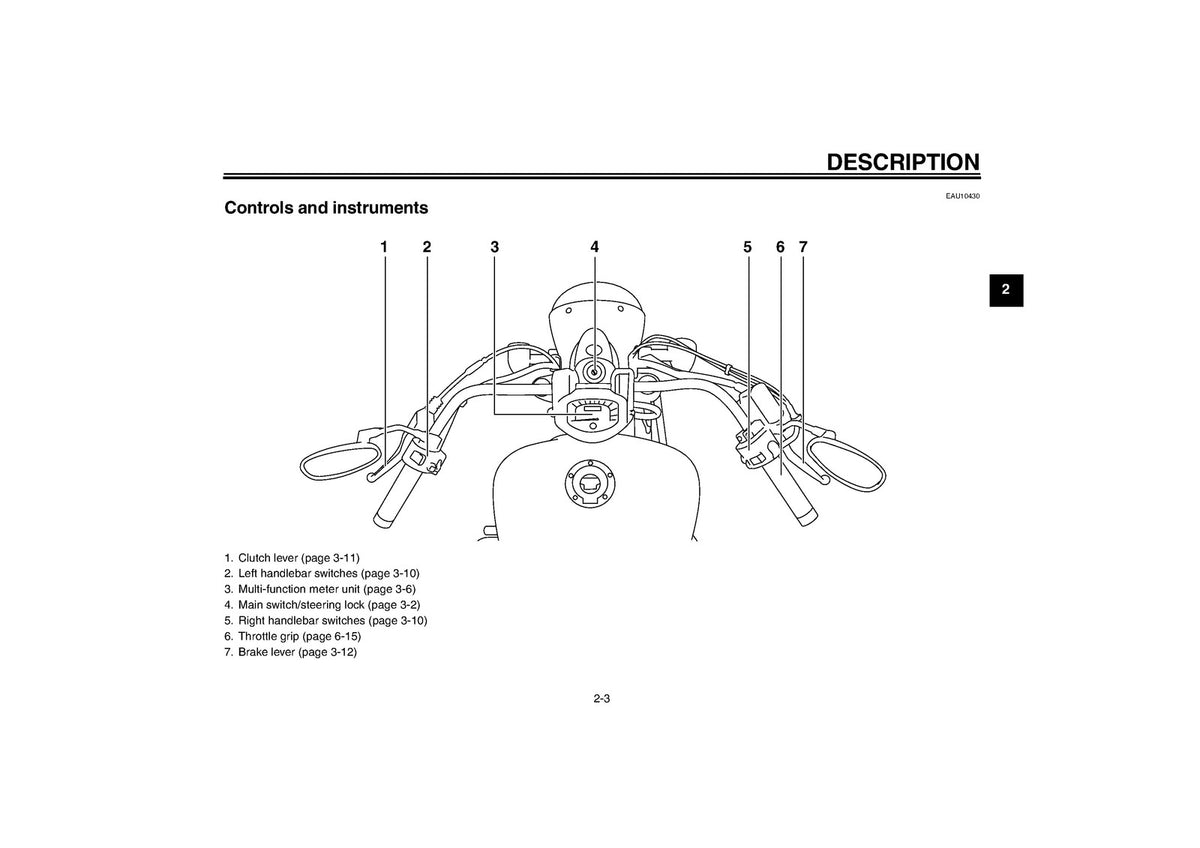 YAMAHA XVS1300A Owners Manual 2011 - STEEL WIRE BOUND - PROTECTIVE COVERS