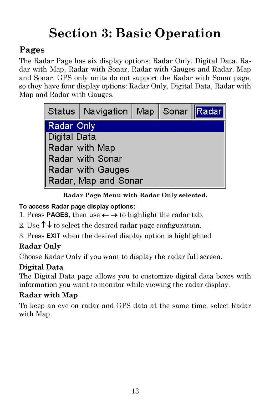 LOWRANCE Radar Operation Instruction Manual 2008 - WIRE BOUND - TOUGH COVERS