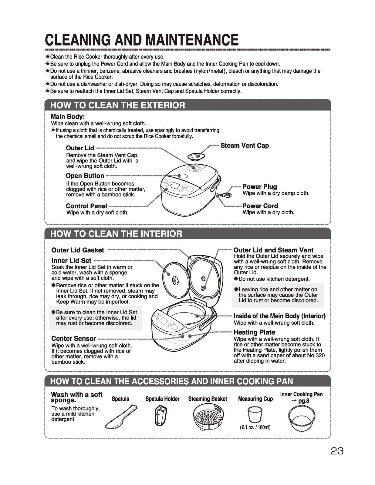 ZOJIRUSHI NS-TSC10 18 Micom Rice Cooker  Operating Instructions Manual - BOUND