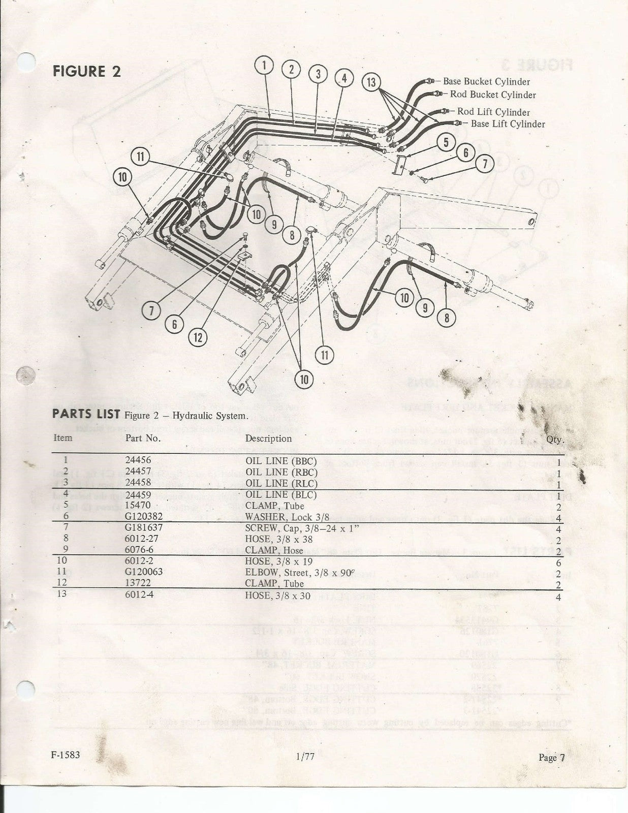 KUBOTA Model 1200 Loader For L-Series Tractors Owners Manual - WIRE BOUND