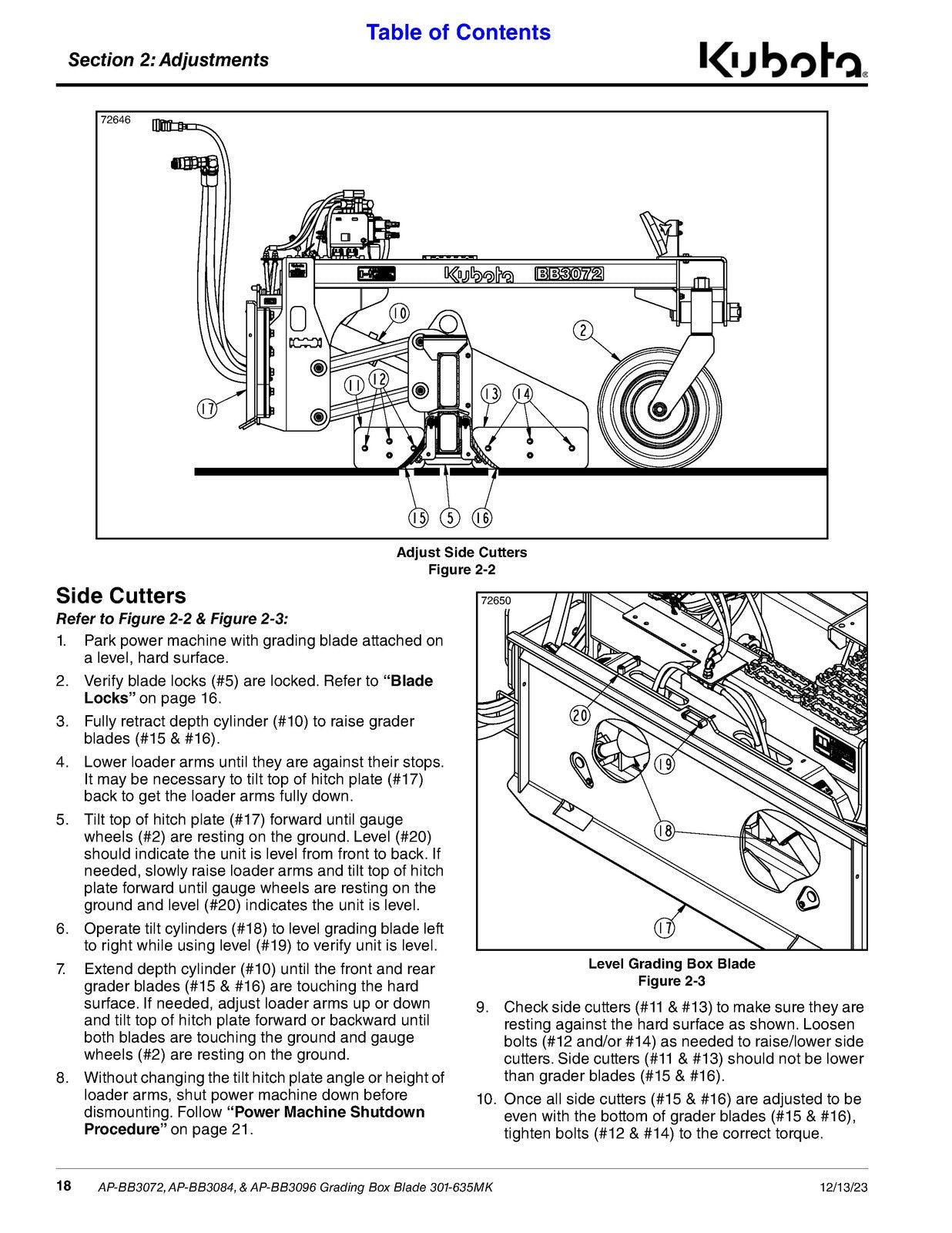 LAND PRIDE BB30 Series Box Blades Operators Manual - WIRE BOUND - TOUGH COVERS