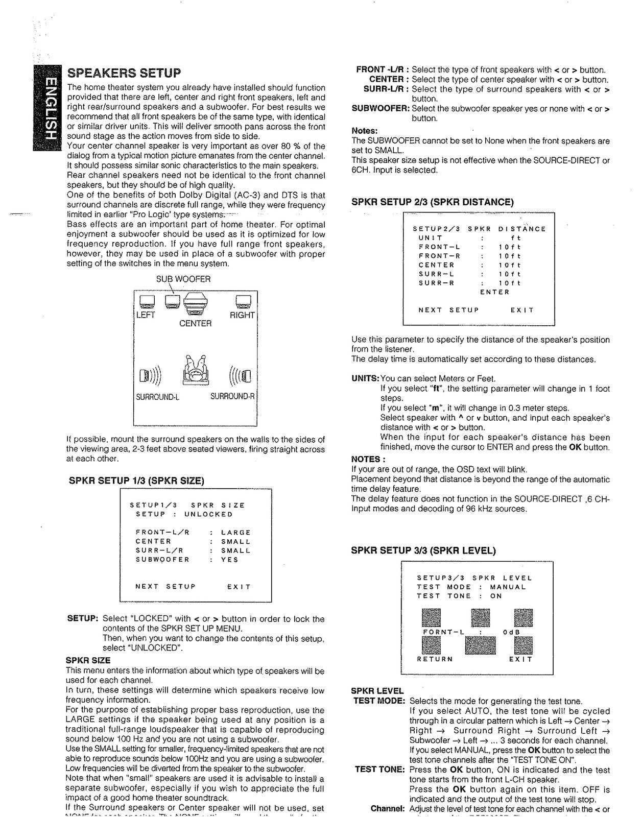 MARANTZ SR7000 AV Surround Receiver User Guide Manual - WIRE BOUND - COVERS