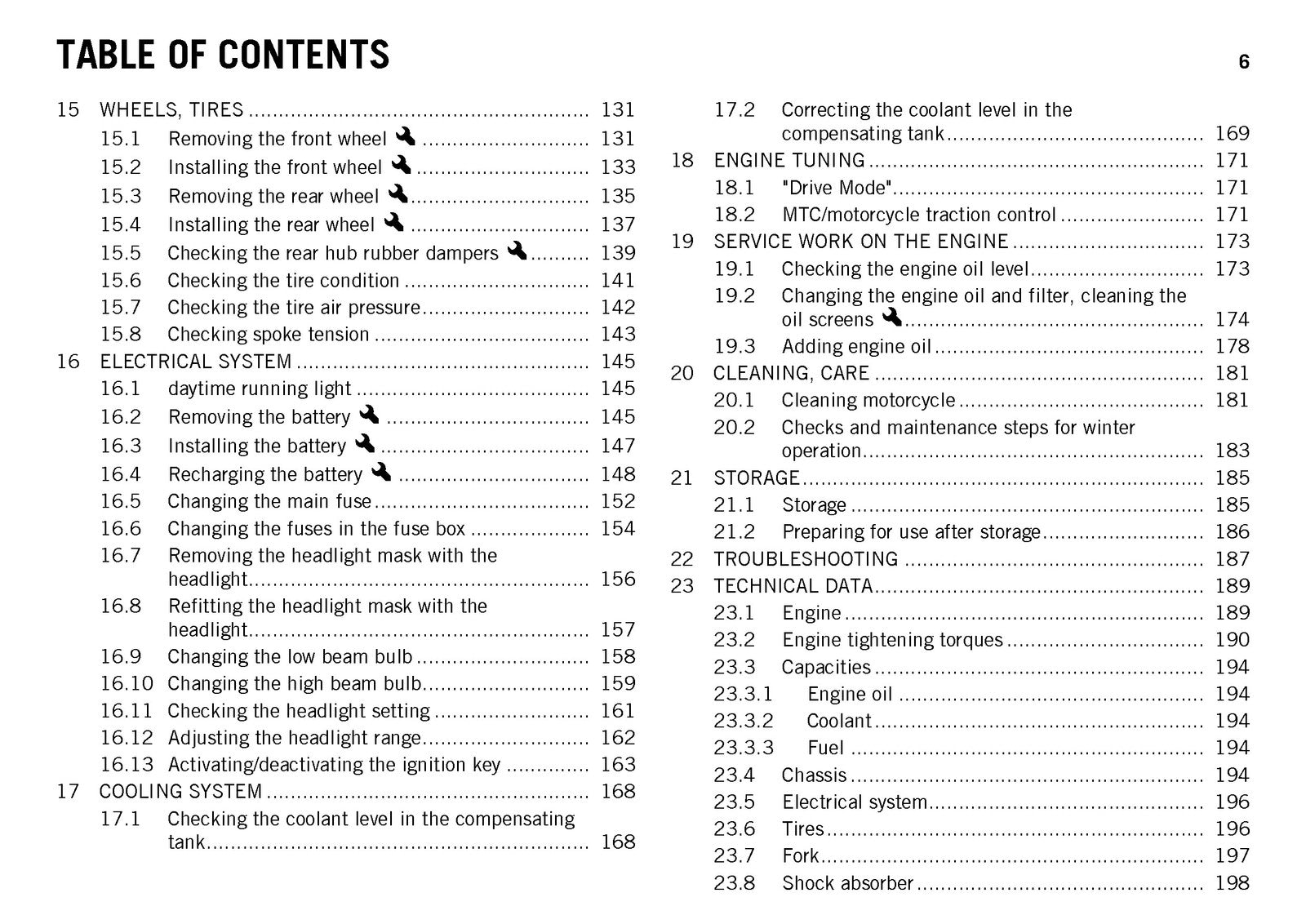 KTM 1190 Adventure R Owners Manual 2014 - STEEL WIRE BOUND - PROTECTIVE COVERS