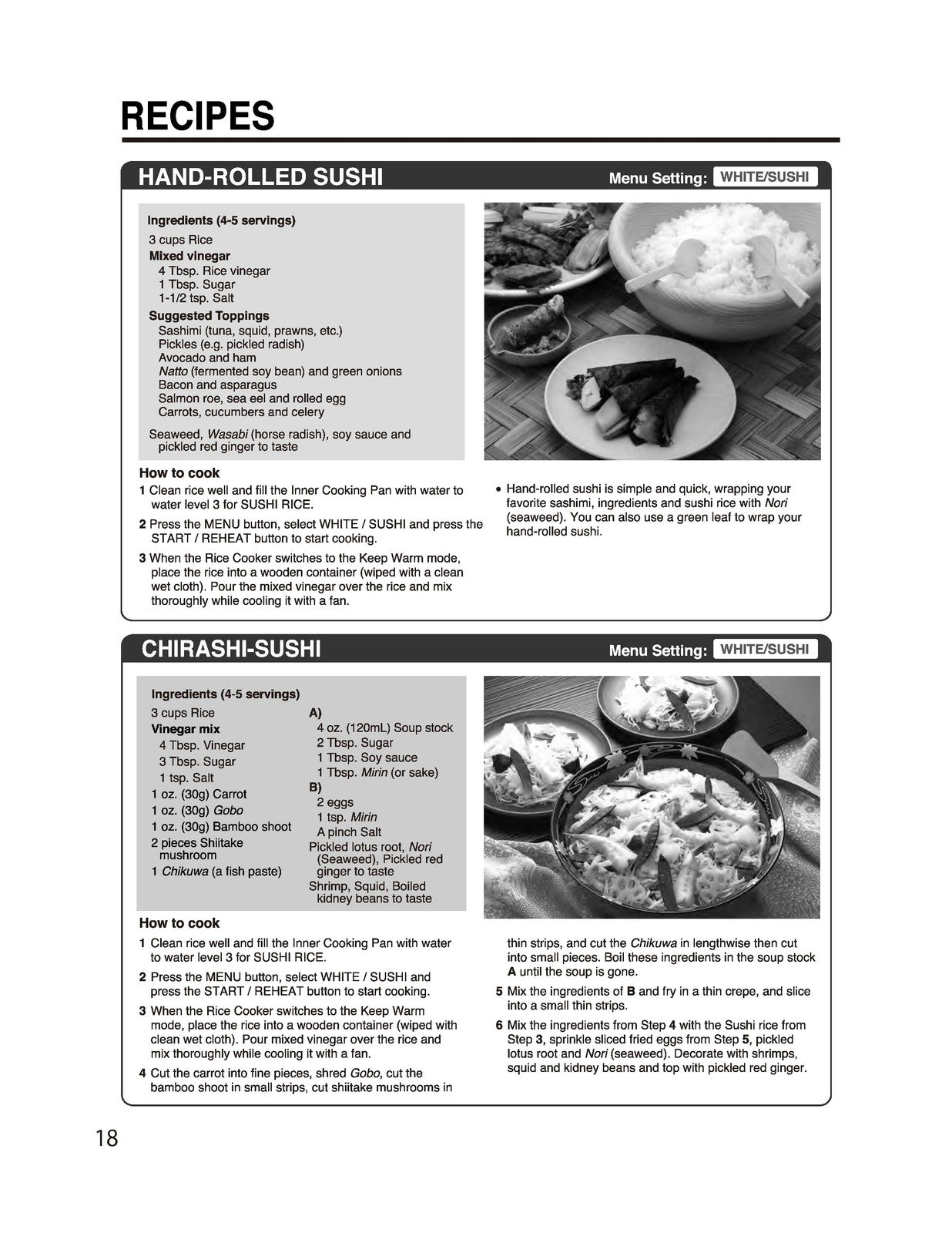 ZOJIRUSHI NL-AAC10 18 Micom Rice Cooker  Operating Instructions Manual - BOUND