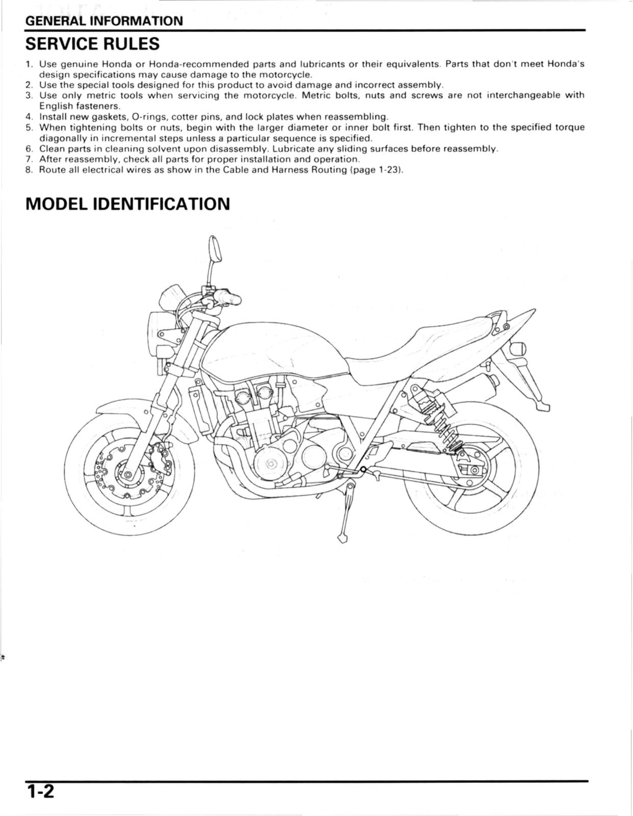 HONDA CB1300 CB1300F3 Shop Manual - STEEL WIRE BOUND - PROTECTIVE COVERS
