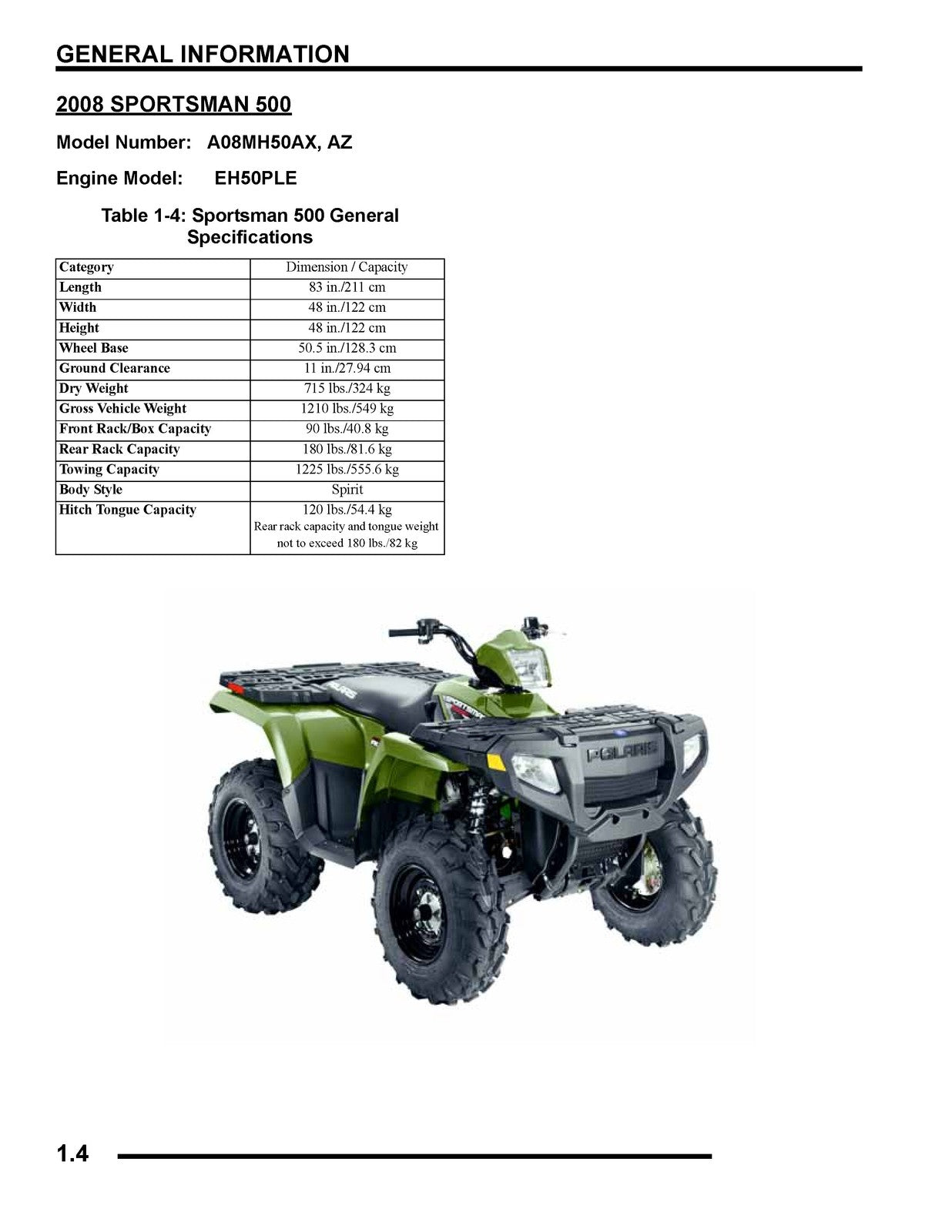POLARIS Sportsman 500 EFI X2 Touring 500 HO Service Manual 2008, FOLDOUTS