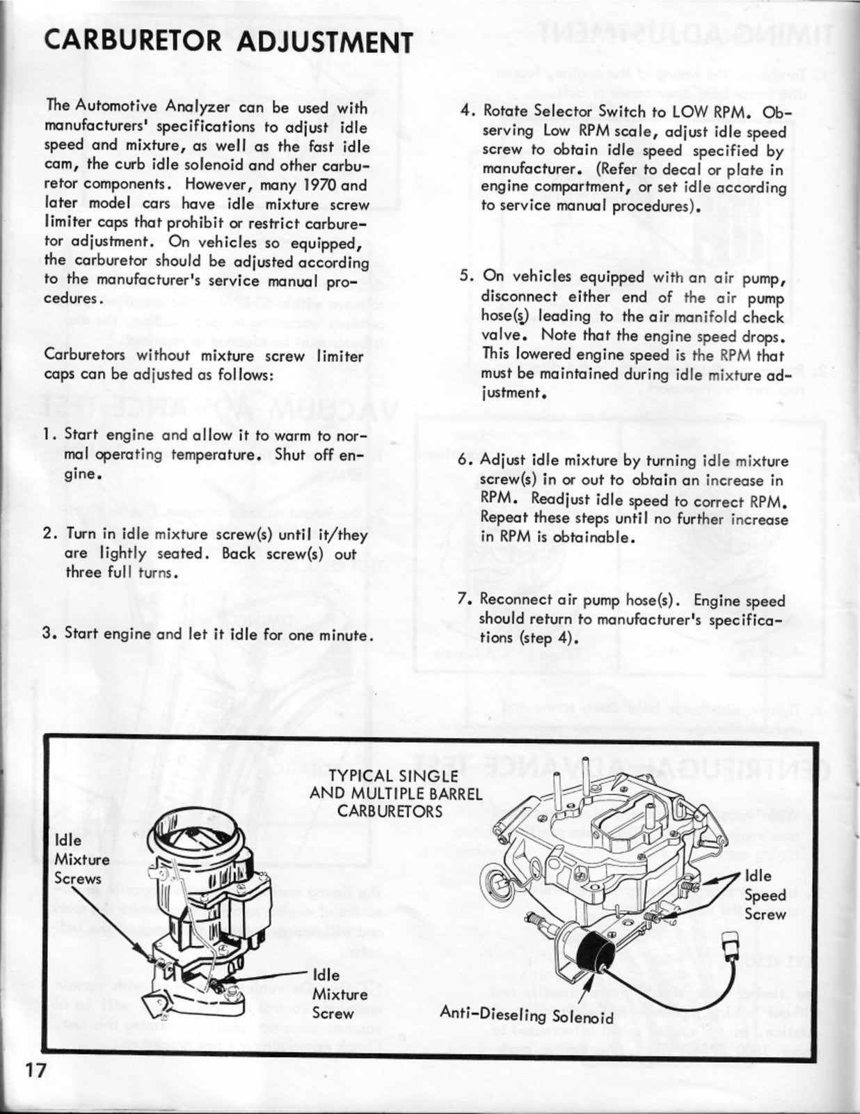 SEARS 16121042 Automotive Analyzer Owners Manual - WIRE BOUND - TOUGH COVERS