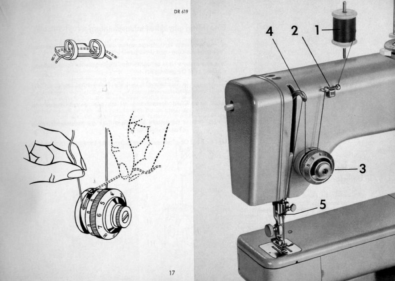 PFAFF 93 Sewing Machine Instruction Manual - STEEL WIRE BOUND - TOUGH COVERS