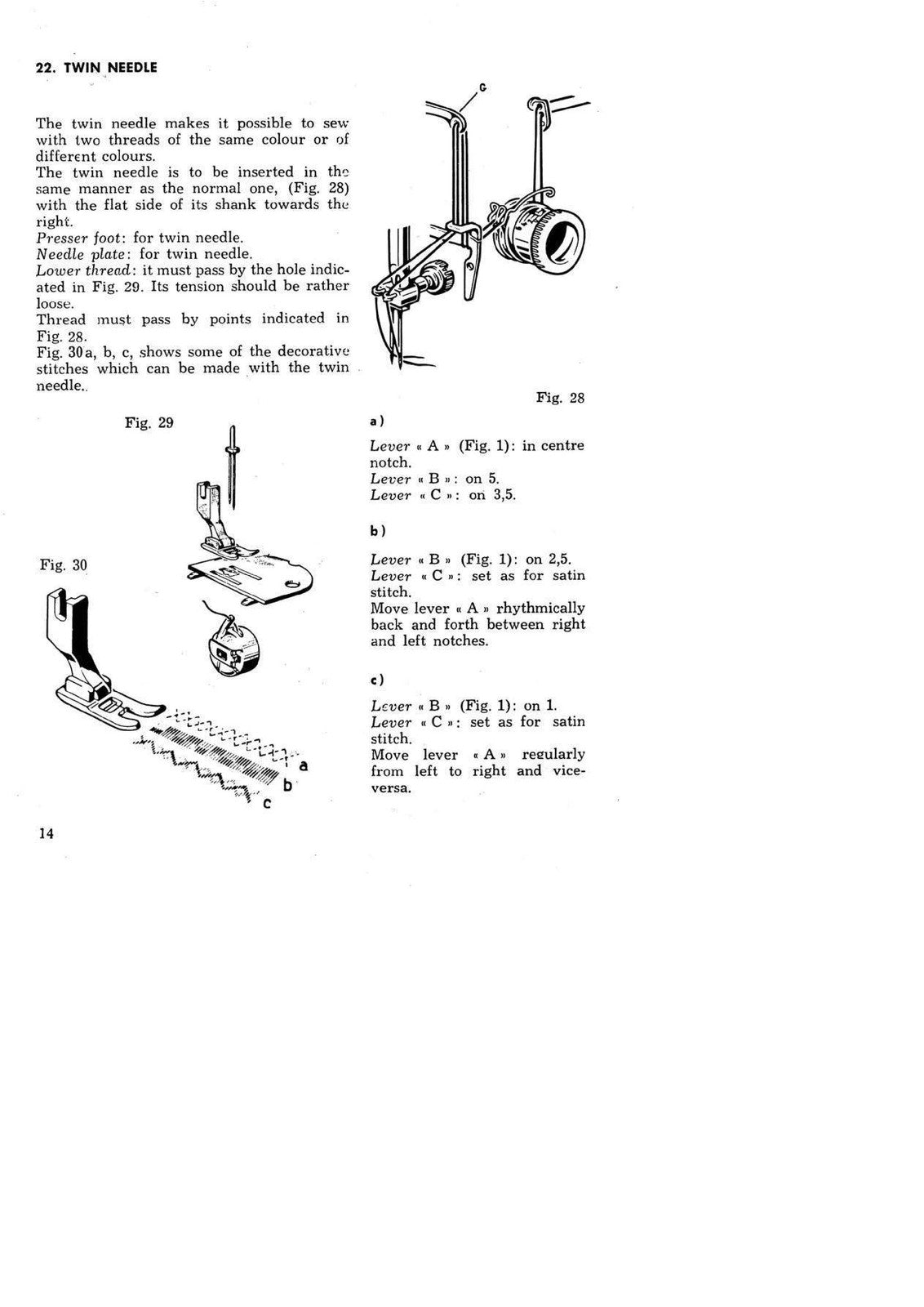 NECCHI BU Nova BU Mira Instructions For The Use And Maintenance Manual - BOUND