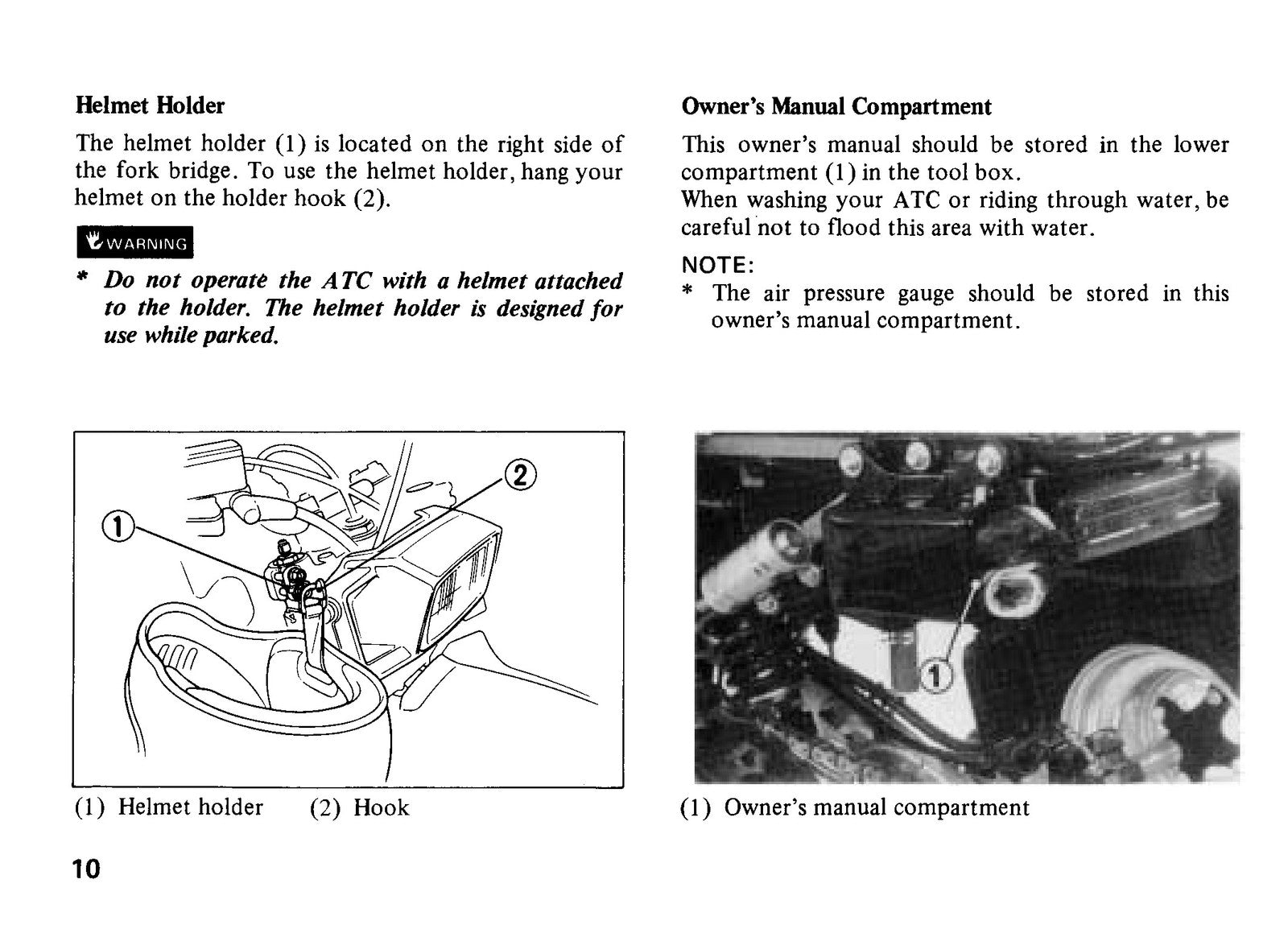 HONDA ATC200X All-Terrain Cycle Owners Manual 1986 - WIRE BOUND - TOUGH COVERS
