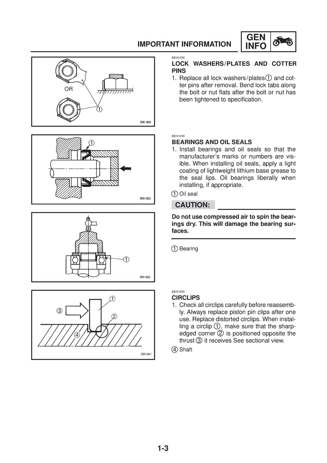 YAMAHA XVS125 Motorcycle Service Manual 2000 - BOUND - COVERS - XL FOLDOUT PAGES
