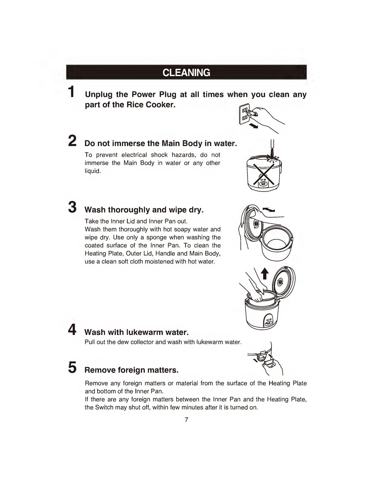 ZOJIRUSHI NS-RNC10 18A Electric Rice Cooker Operating Instructions Manual