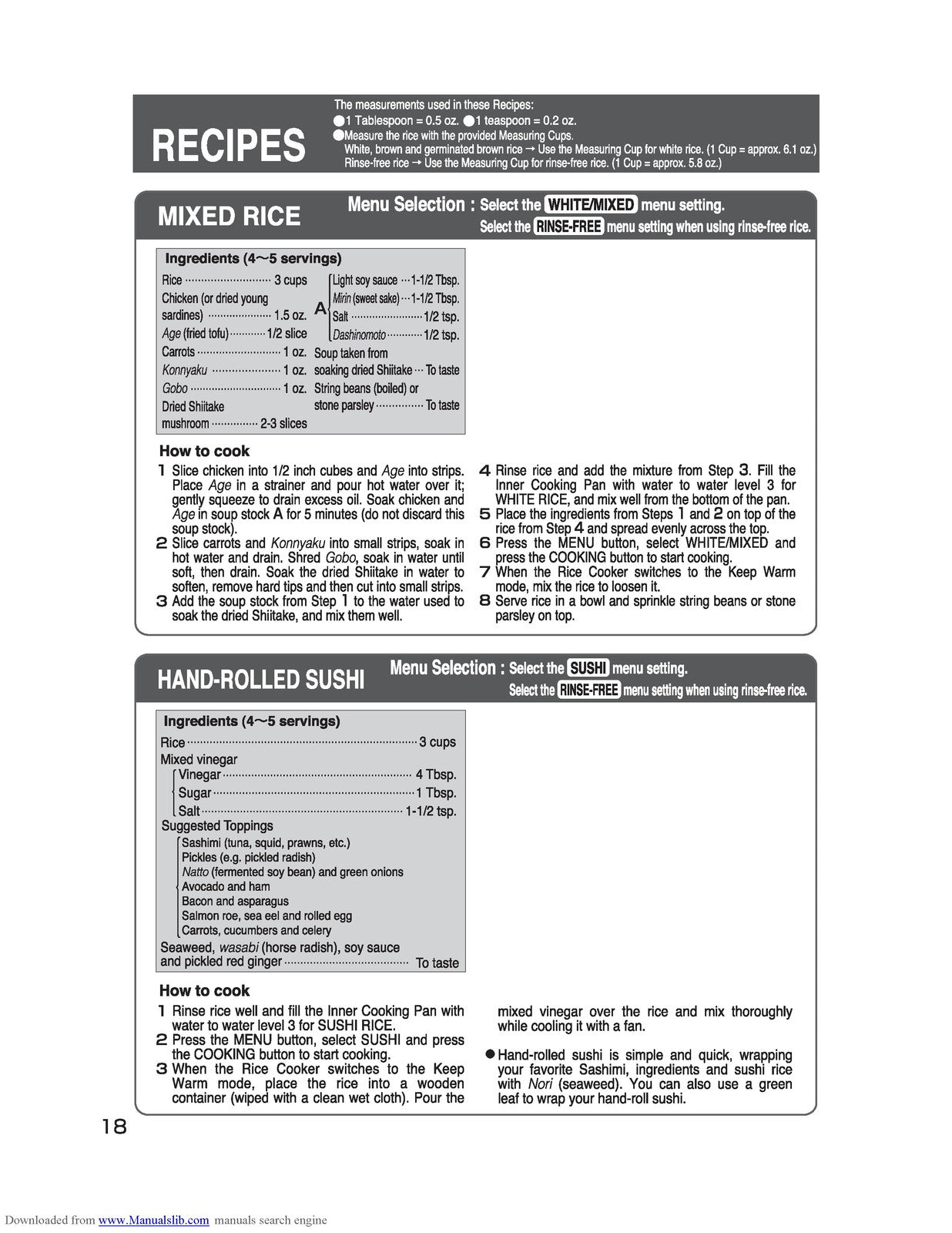 ZOJIRUSHI NS-WPC10 Micom Rice Cooker And Operating Instructions Manual - BOUND