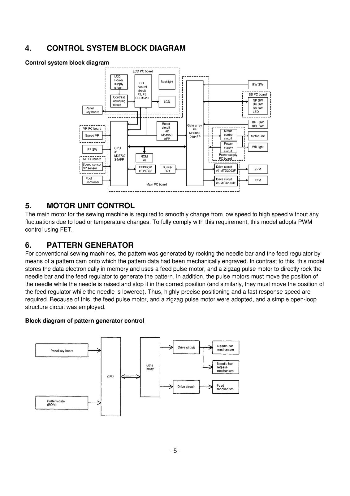 BABY LOCK ESn Computerized Sewing Machine Service Manual 1998 - WIRE BOUND