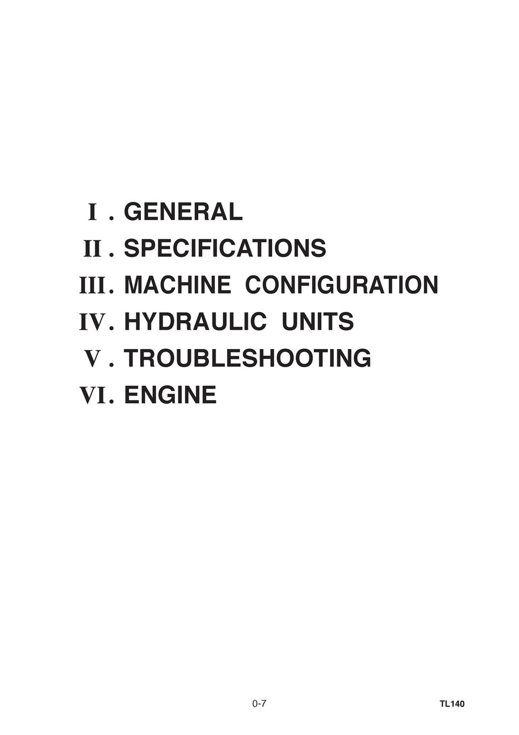 TAKEUCHI TL140 CRAWLER LOADER WORKSHOP MANUAL, WIRE BOUND COVERS XL FOLDOUT PGS!